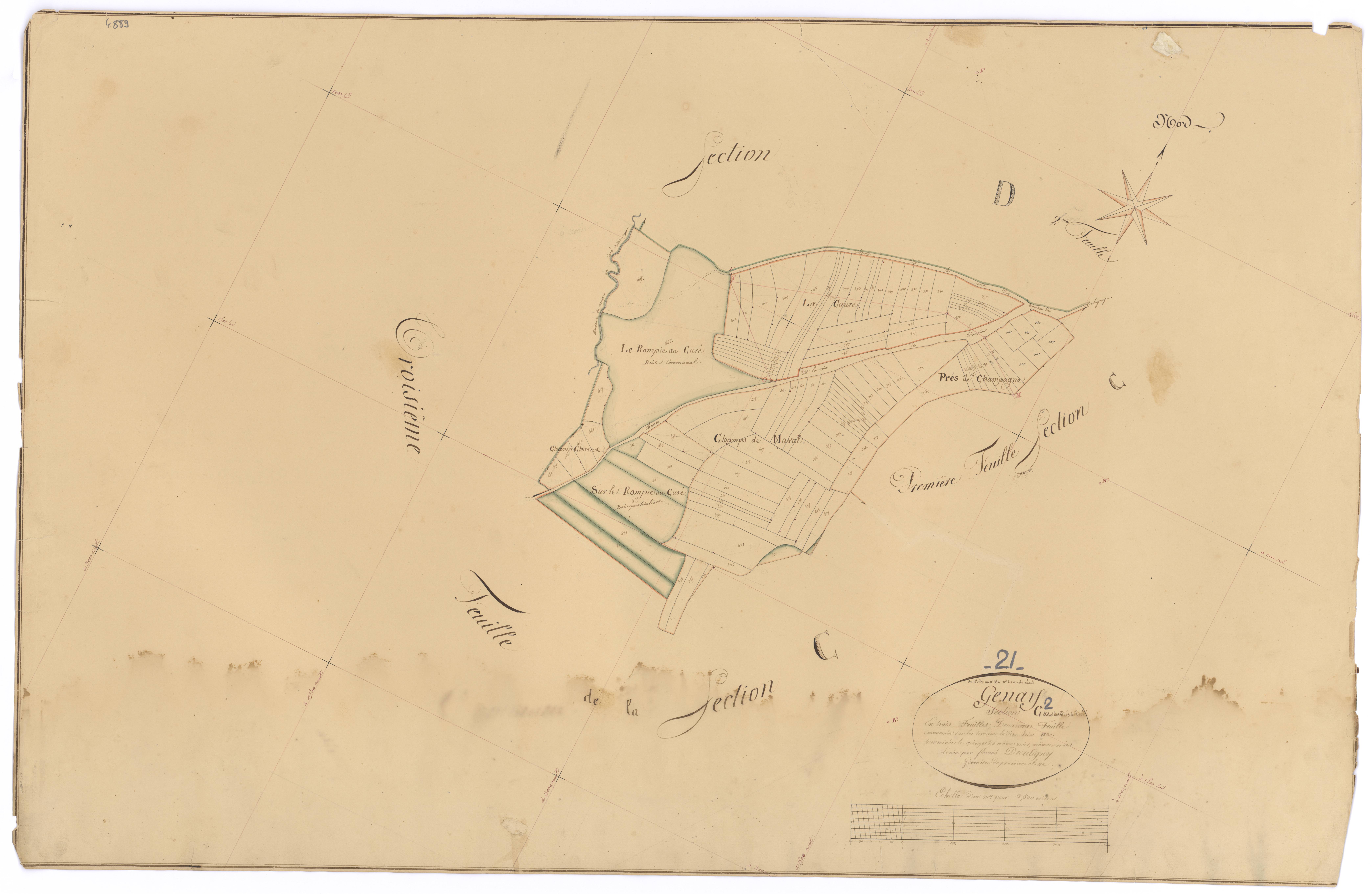 Genay - Section C2 - 3 P PLAN 299/7