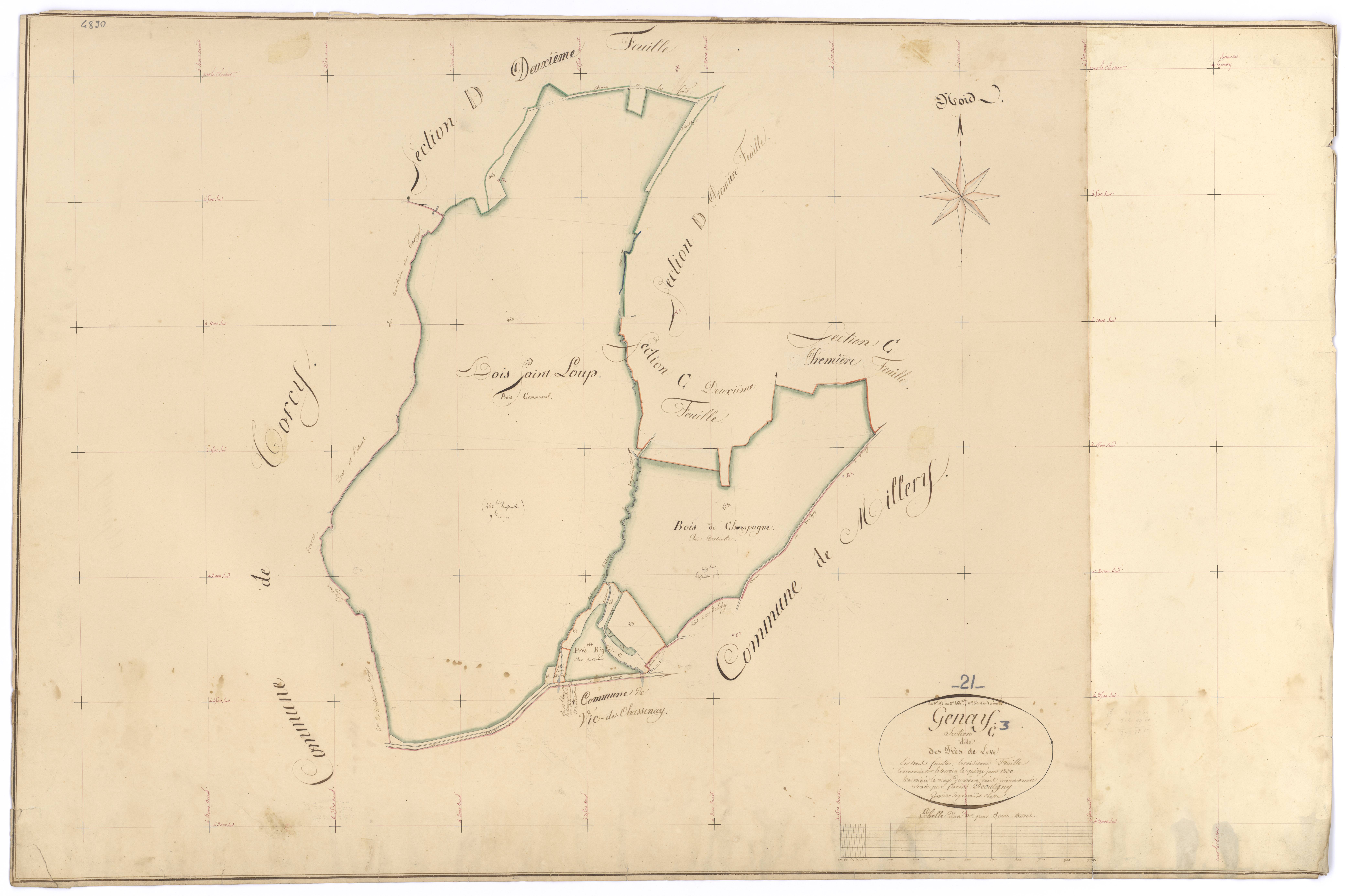 Genay - Section C3 - 3 P PLAN 299/8