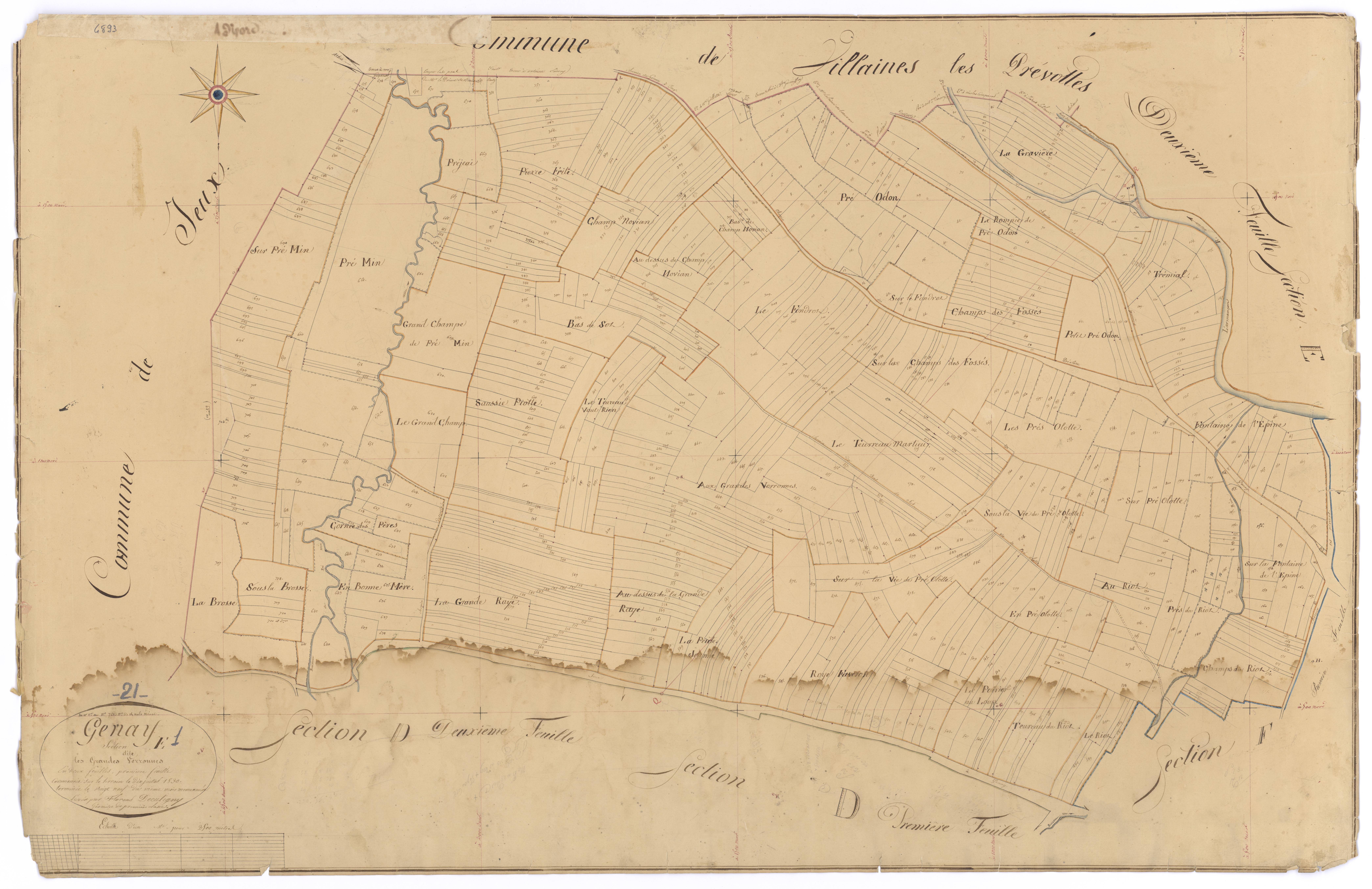 Genay - Section E1 - 3 P PLAN 299/11