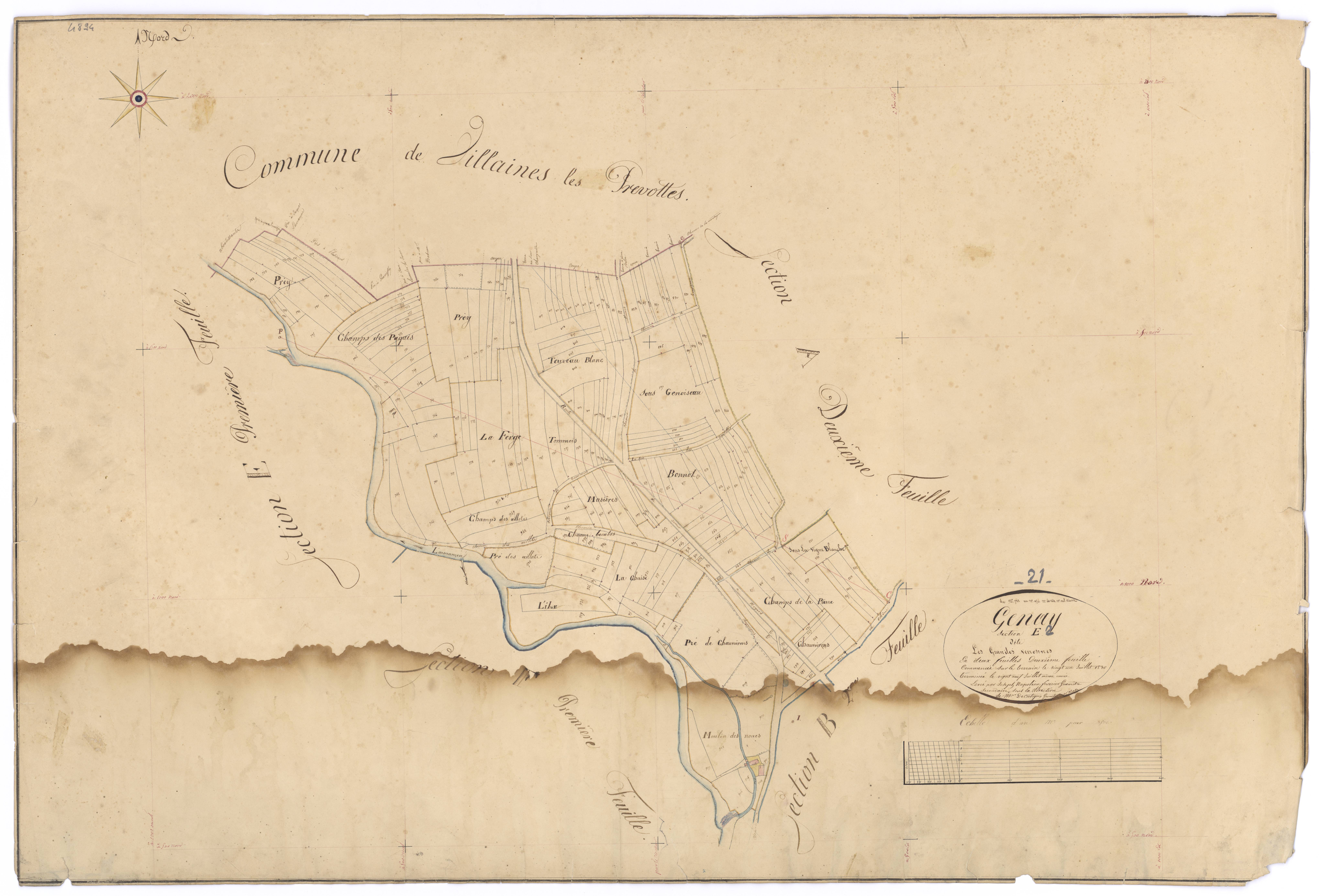 Genay - Section E2 - 3 P PLAN 299/12