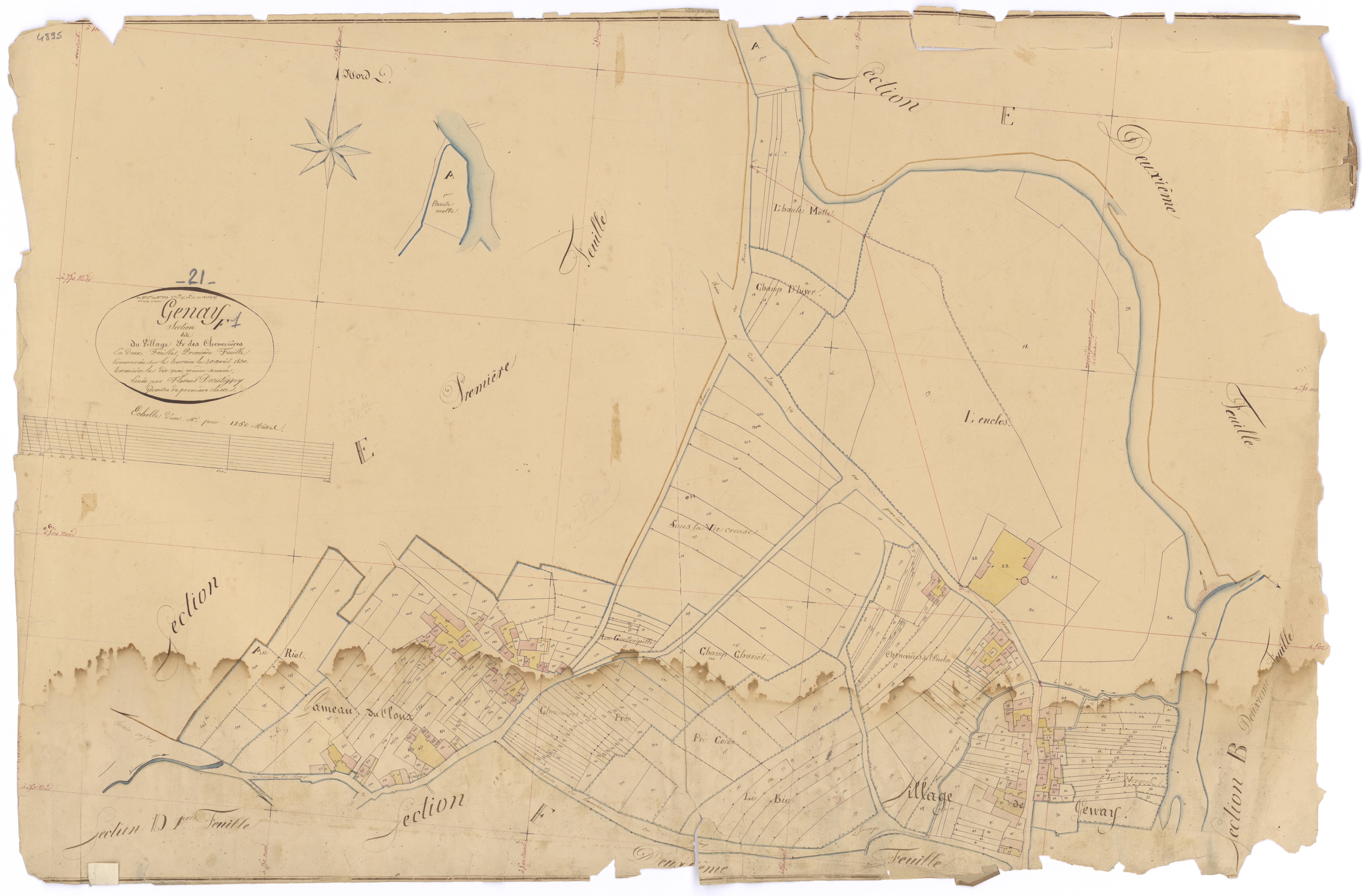 Genay - Section F1 - 3 P PLAN 299/13