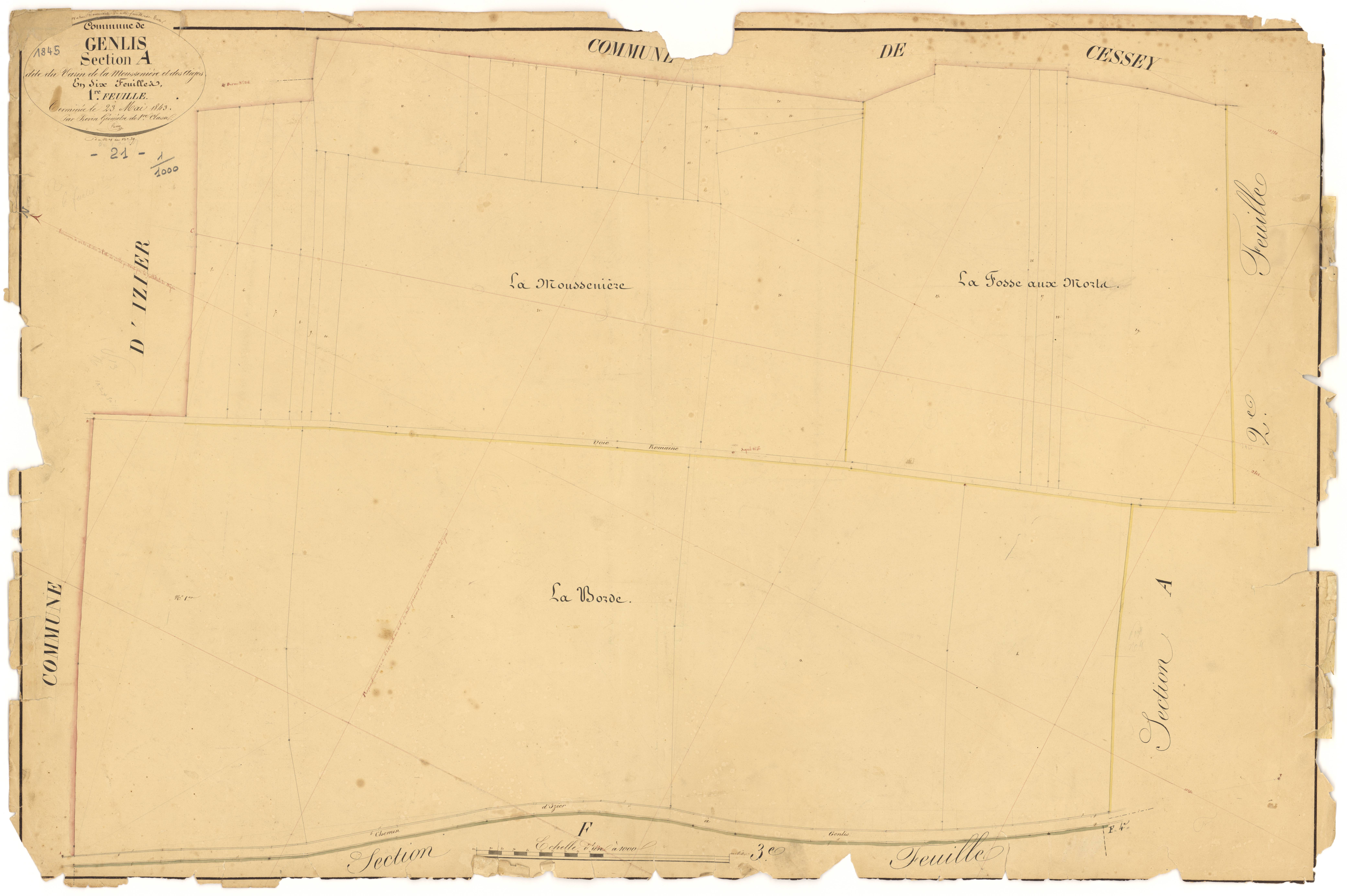 Genlis - Section A1 - 3 P PLAN 300/2