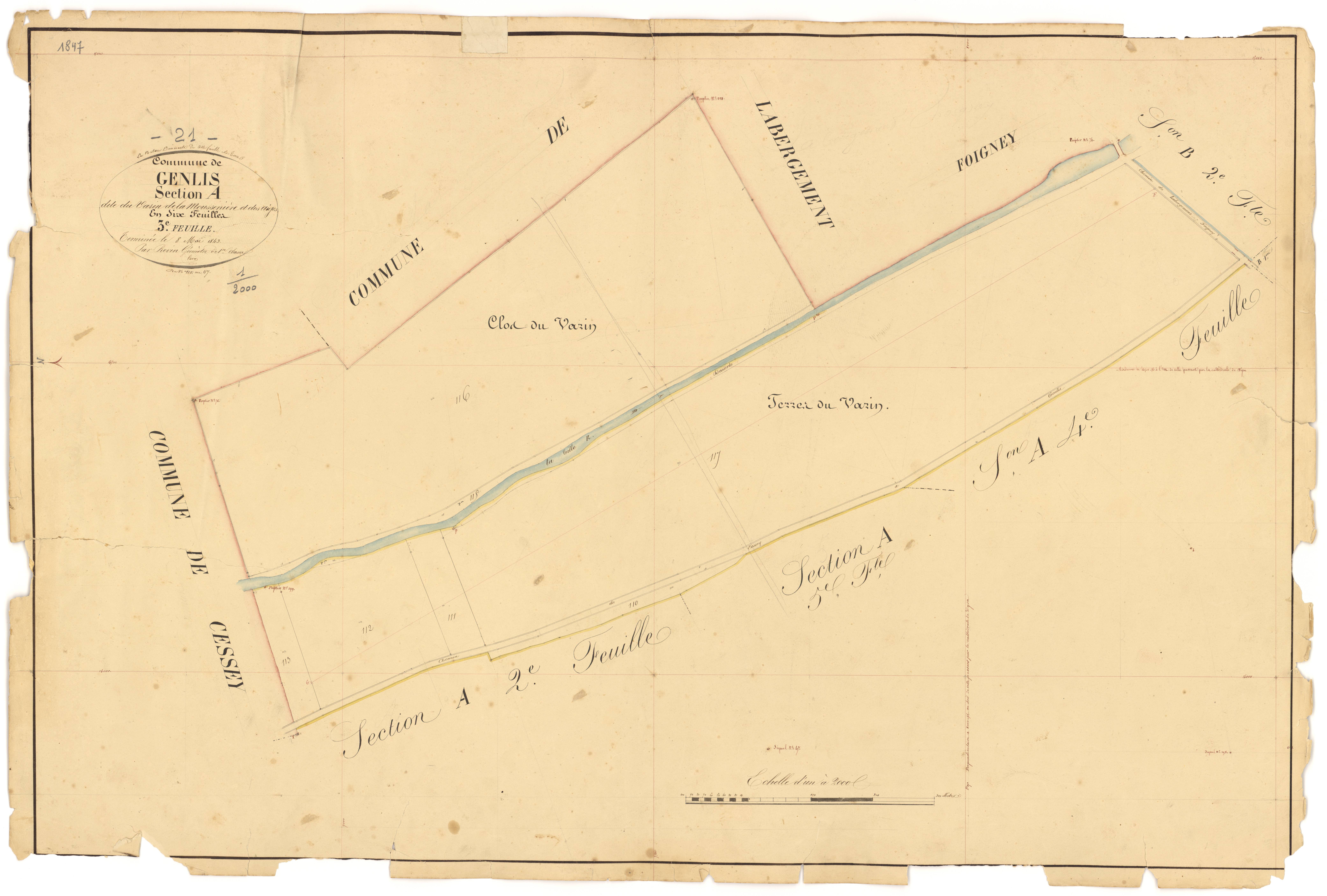 Genlis - Section A3 - 3 P PLAN 300/4