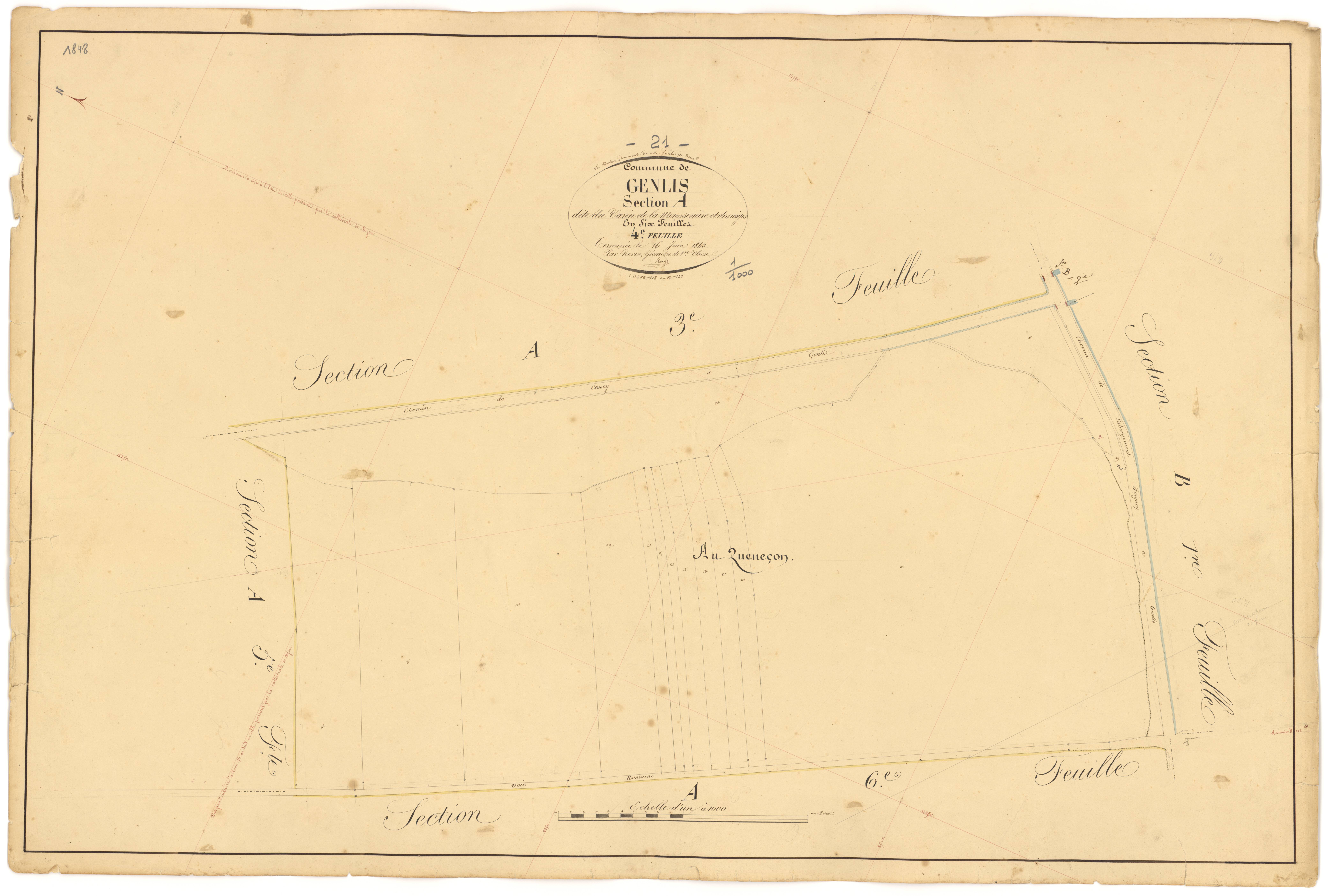 Genlis - Section A4 - 3 P PLAN 300/5