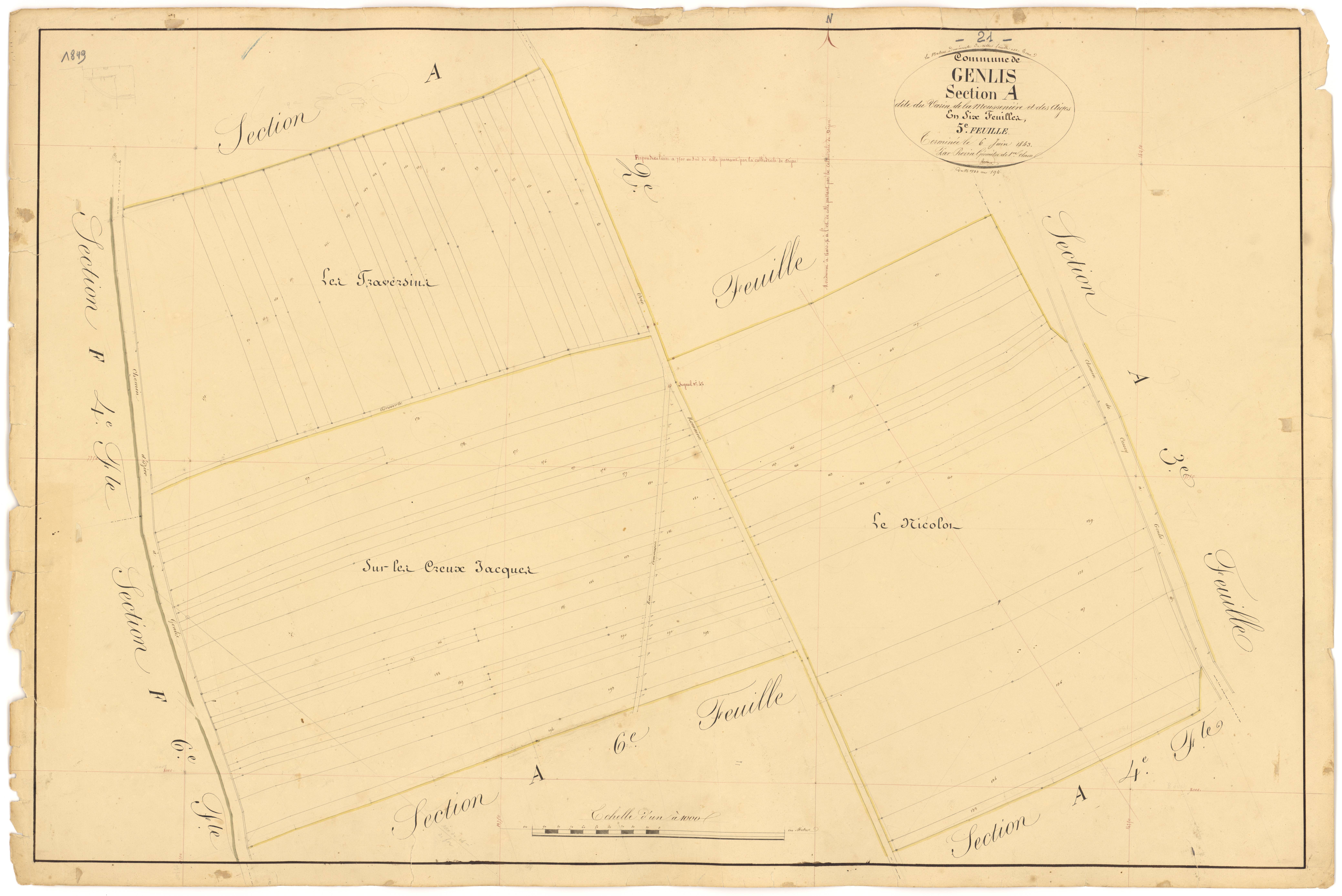 Genlis - Section A5 - 3 P PLAN 300/6