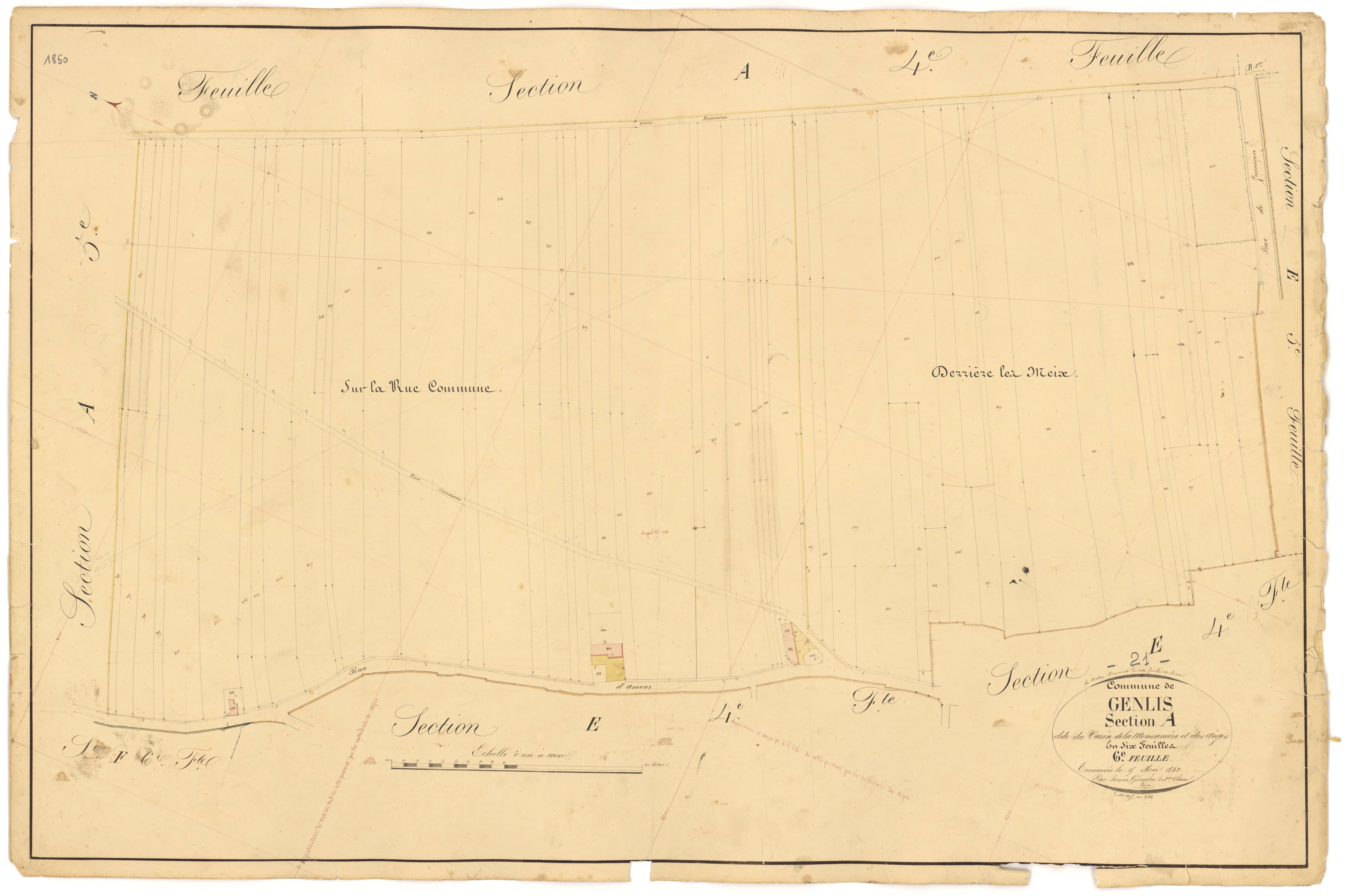 Genlis - Section A6 - 3 P PLAN 300/7