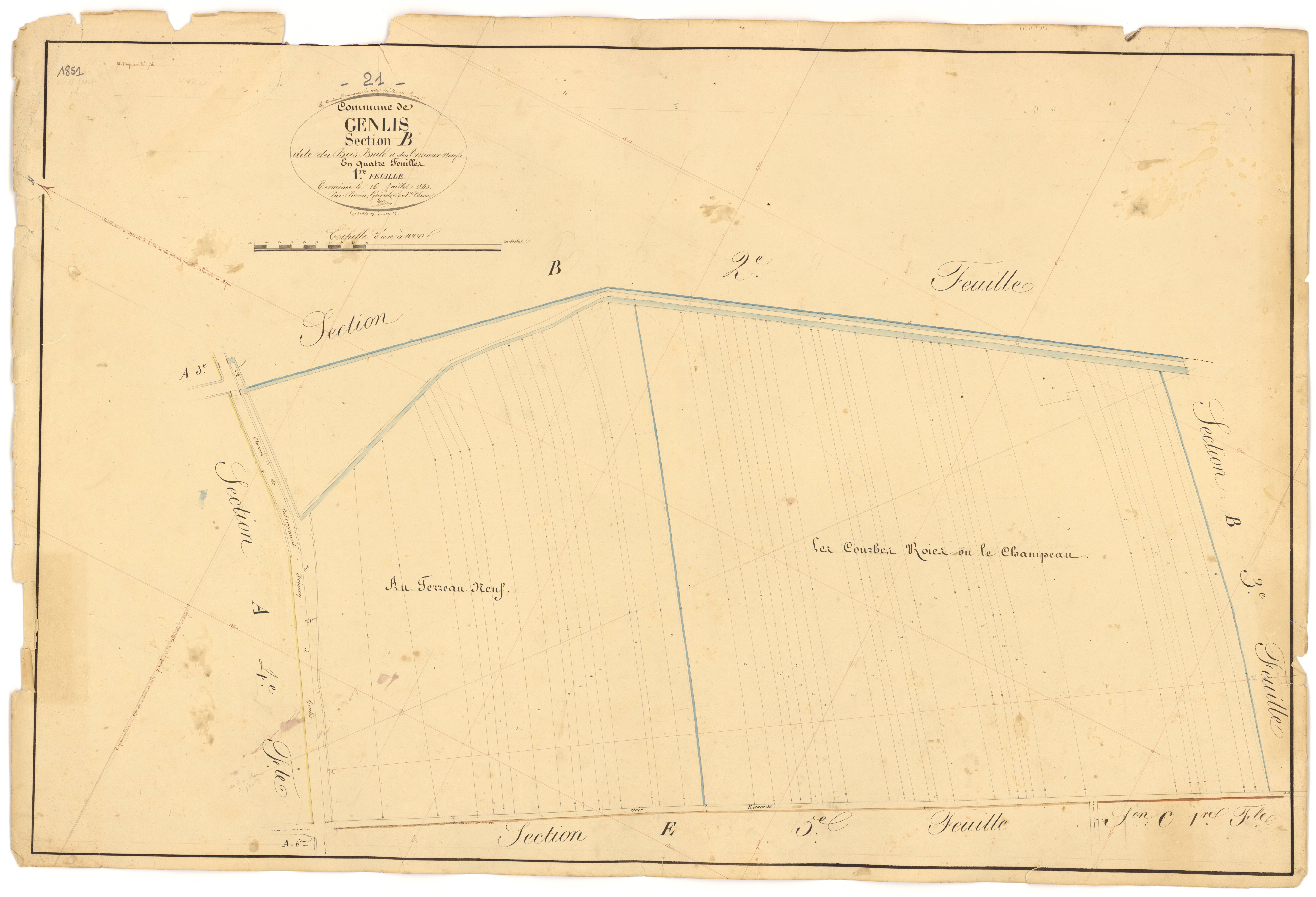 Genlis - Section B1 - 3 P PLAN 300/8