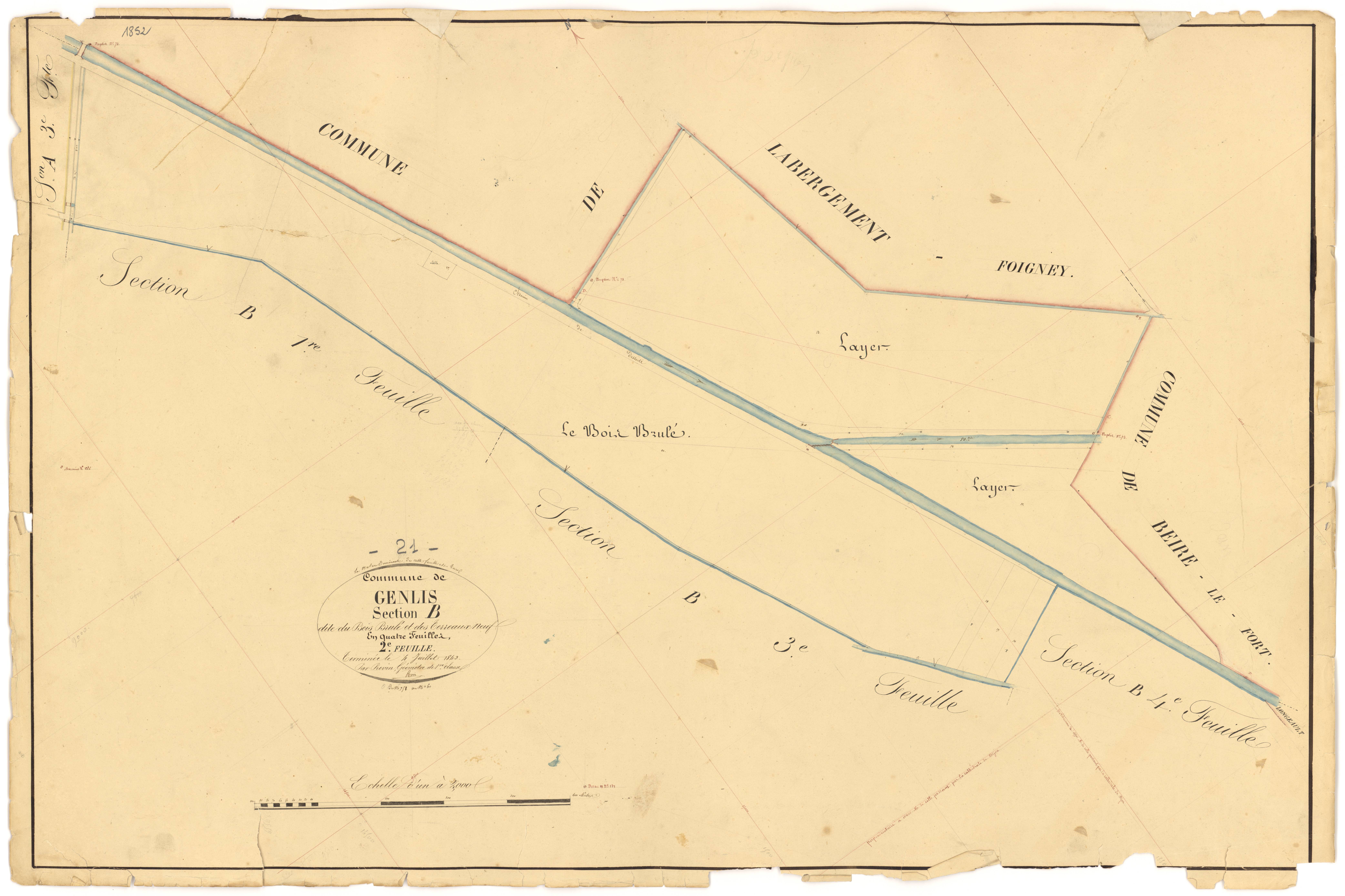 Genlis - Section B2 - 3 P PLAN 300/9