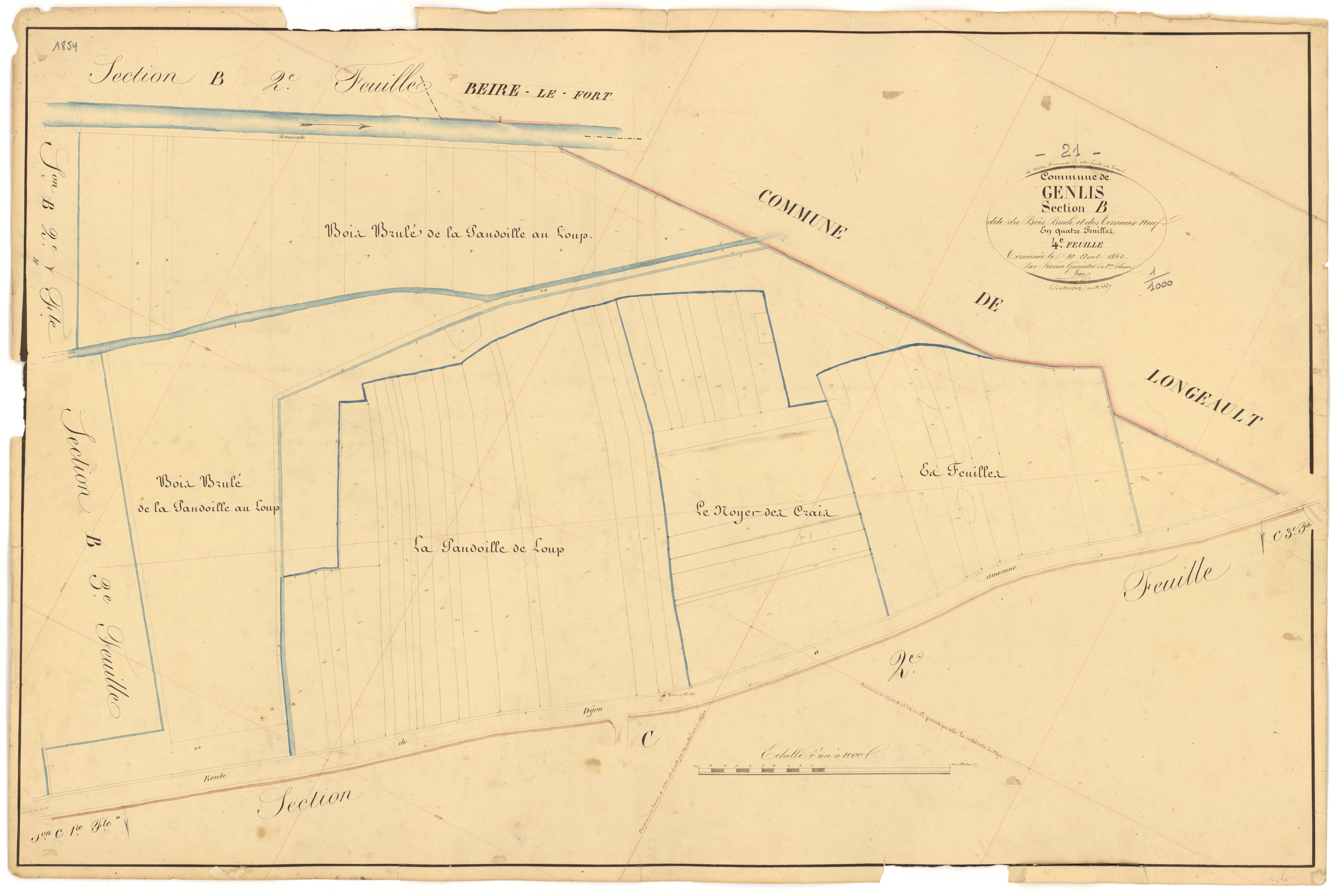 Genlis - Section B4 - 3 P PLAN 300/11