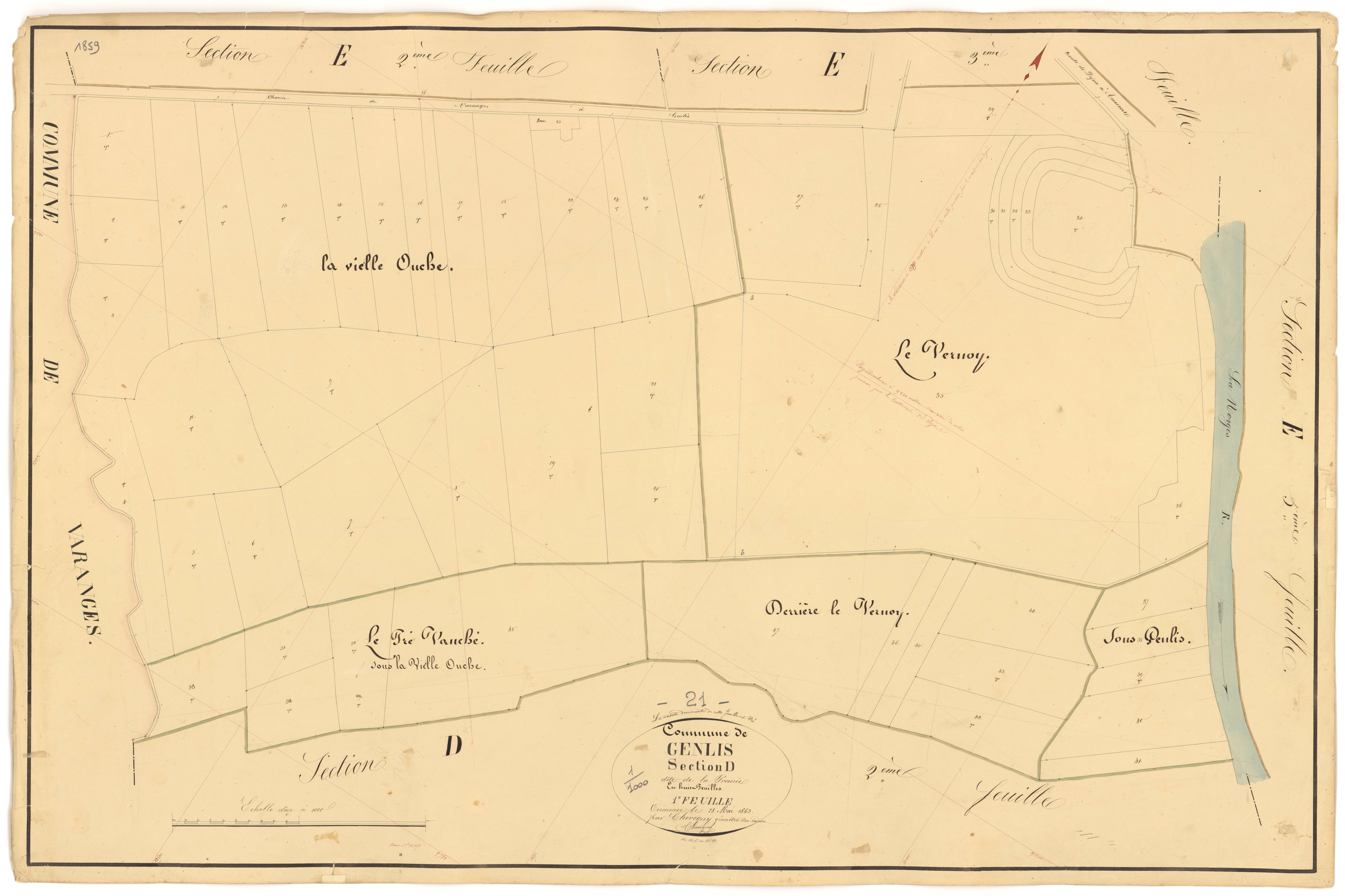 Genlis - Section D1 - 3 P PLAN 300/16