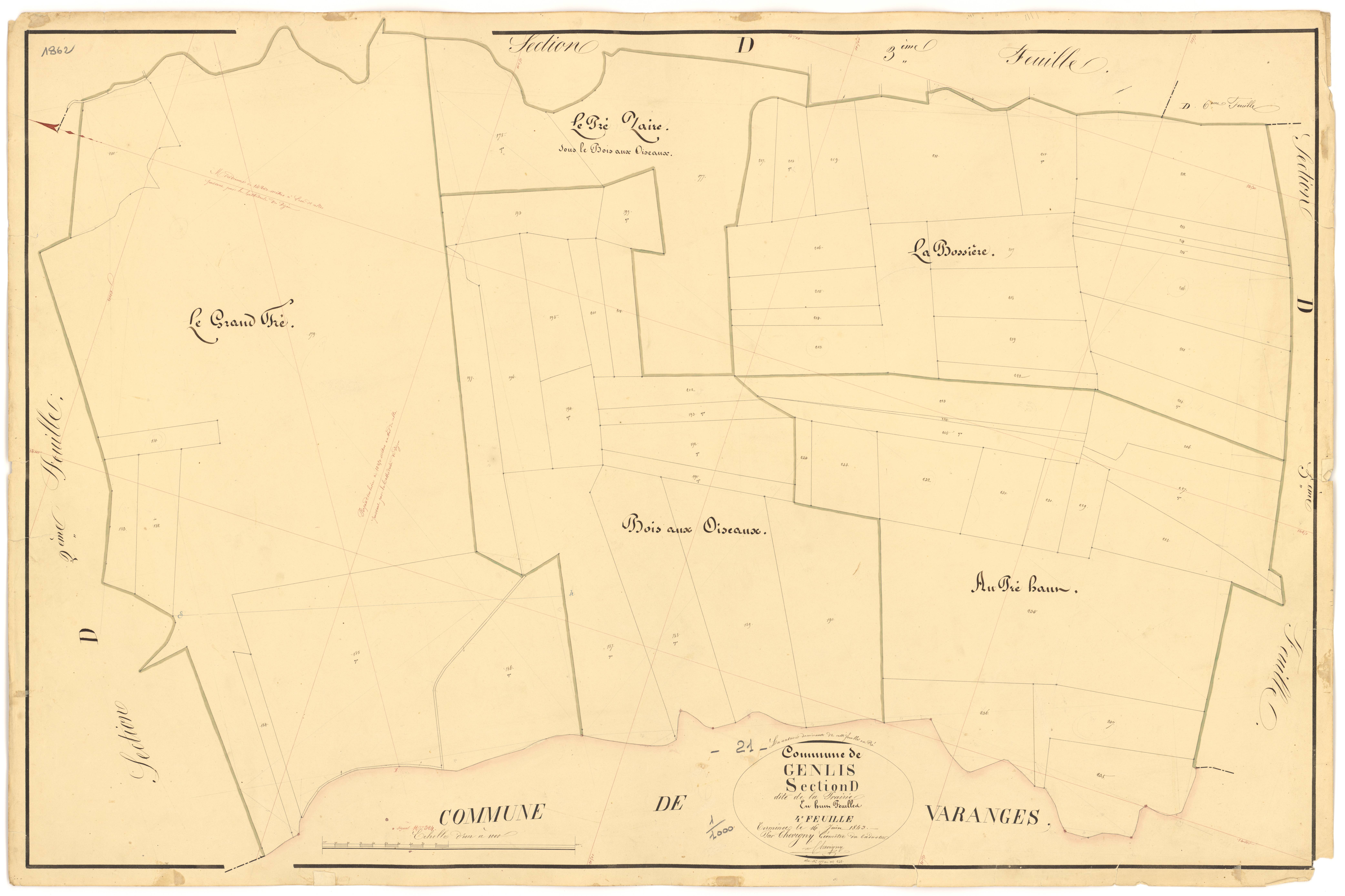 Genlis - Section D4 - 3 P PLAN 300/19