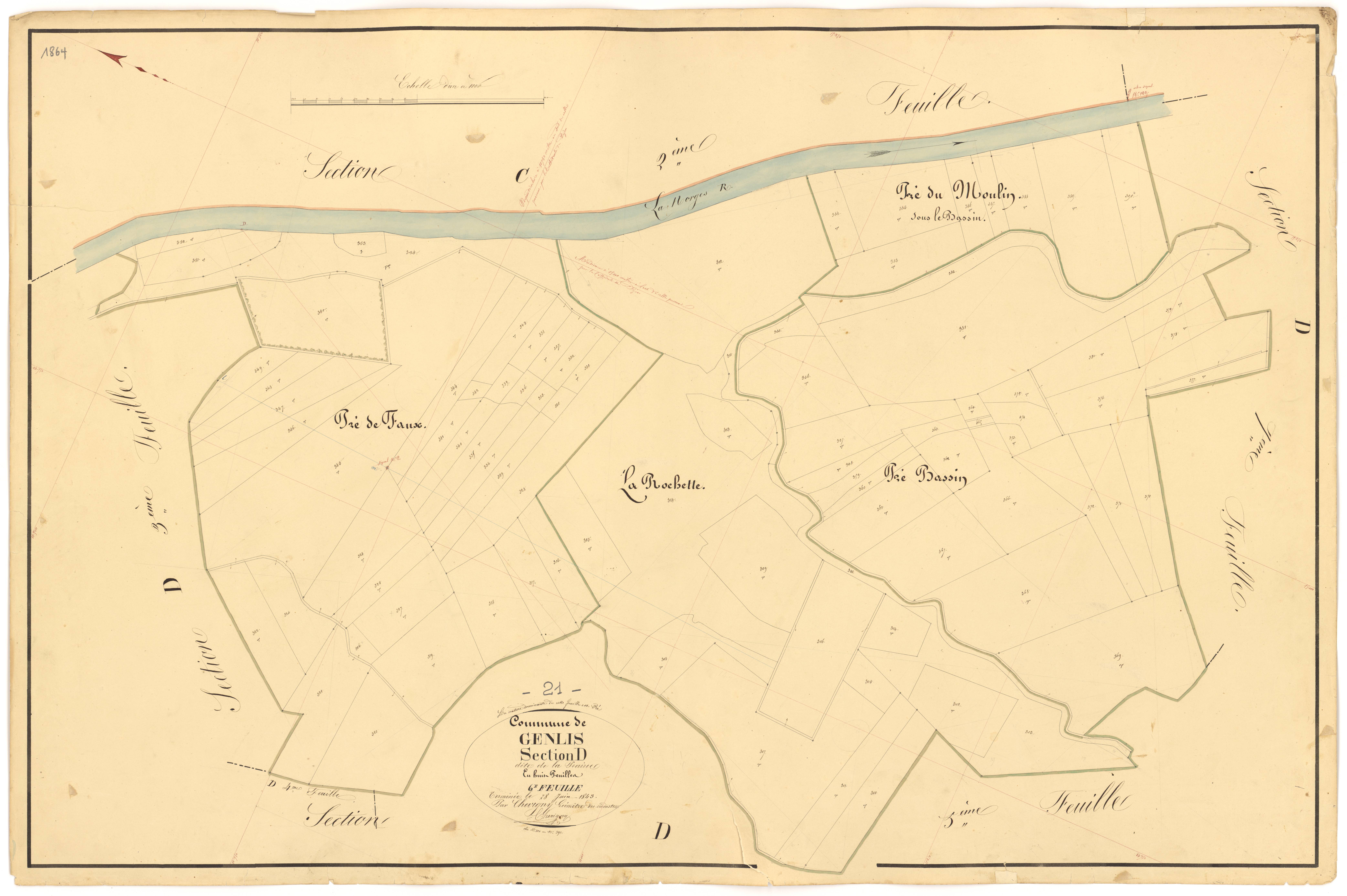 Genlis - Section D6 - 3 P PLAN 300/21