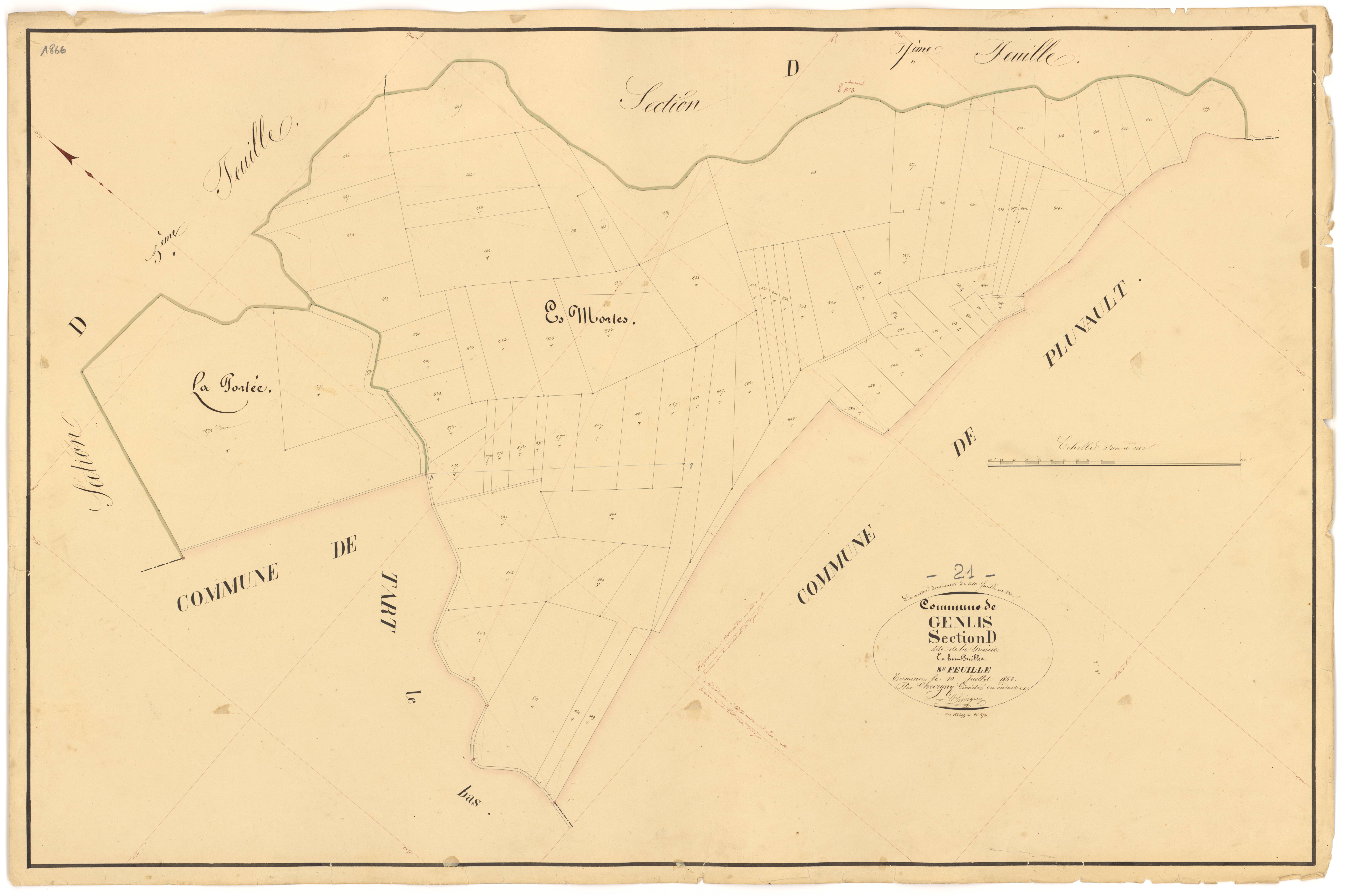 Genlis - Section D8 - 3 P PLAN 300/23