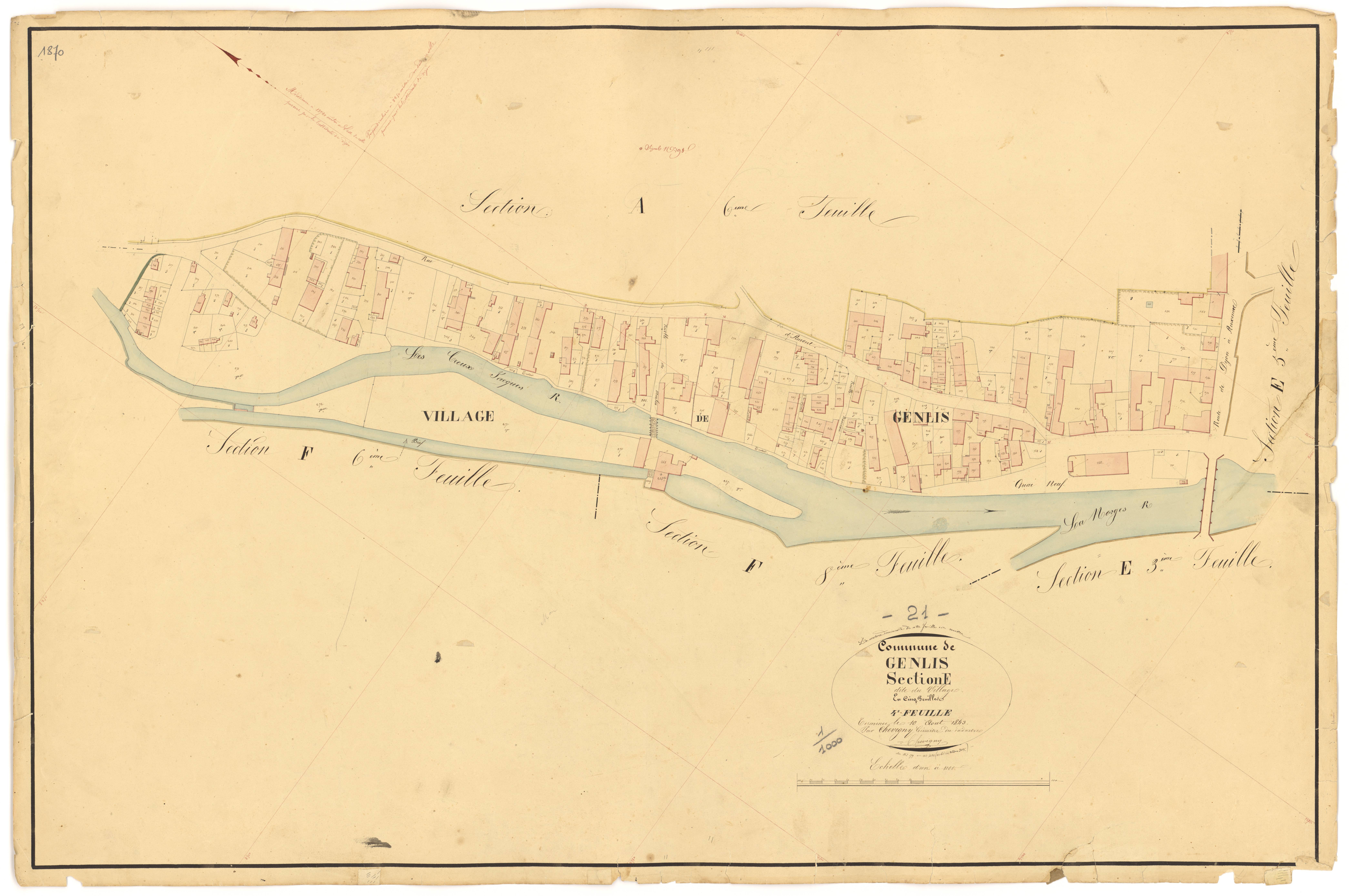Genlis - Section E4 - 3 P PLAN 300/27