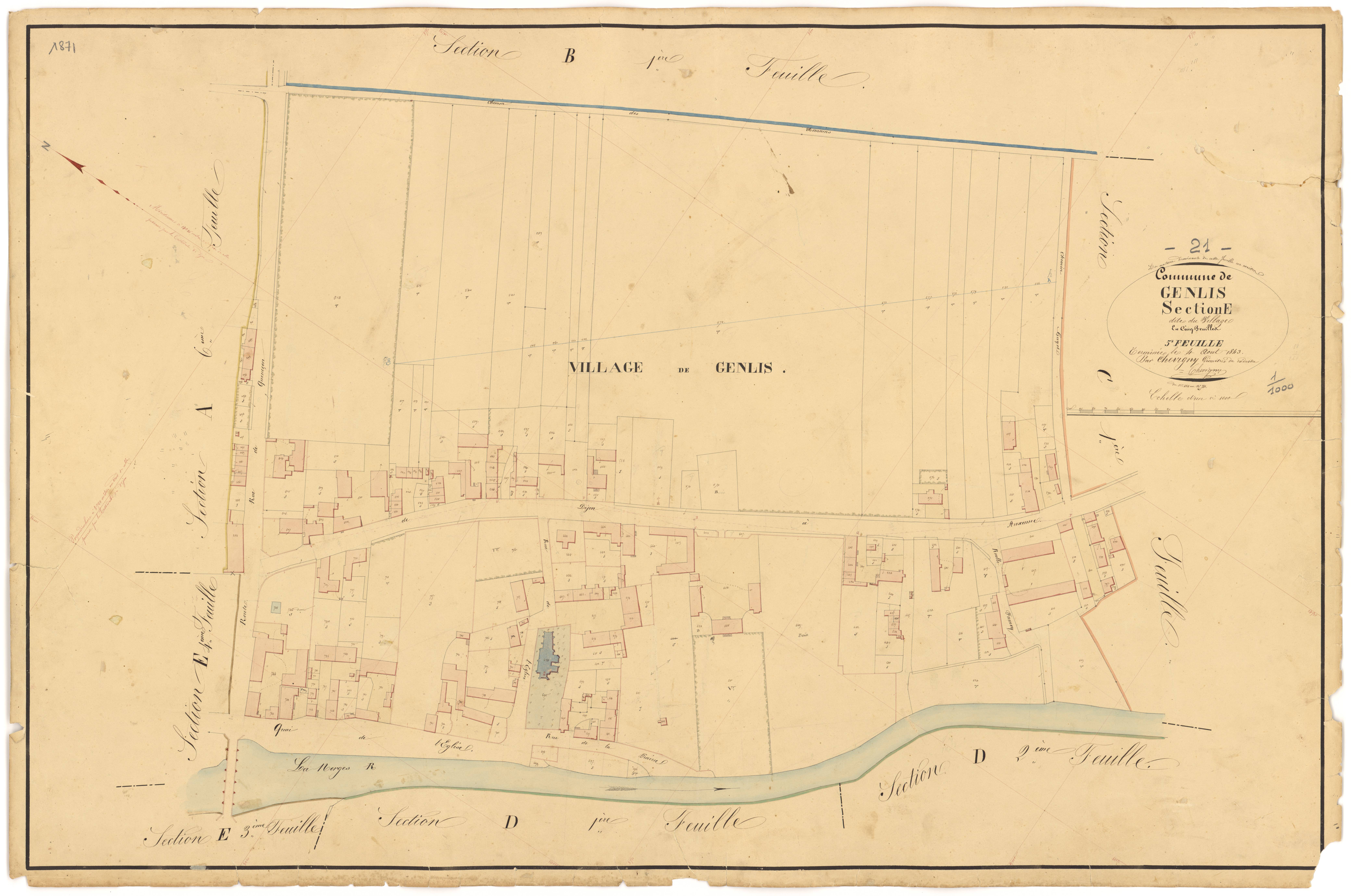 Genlis - Section E5 - 3 P PLAN 300/28