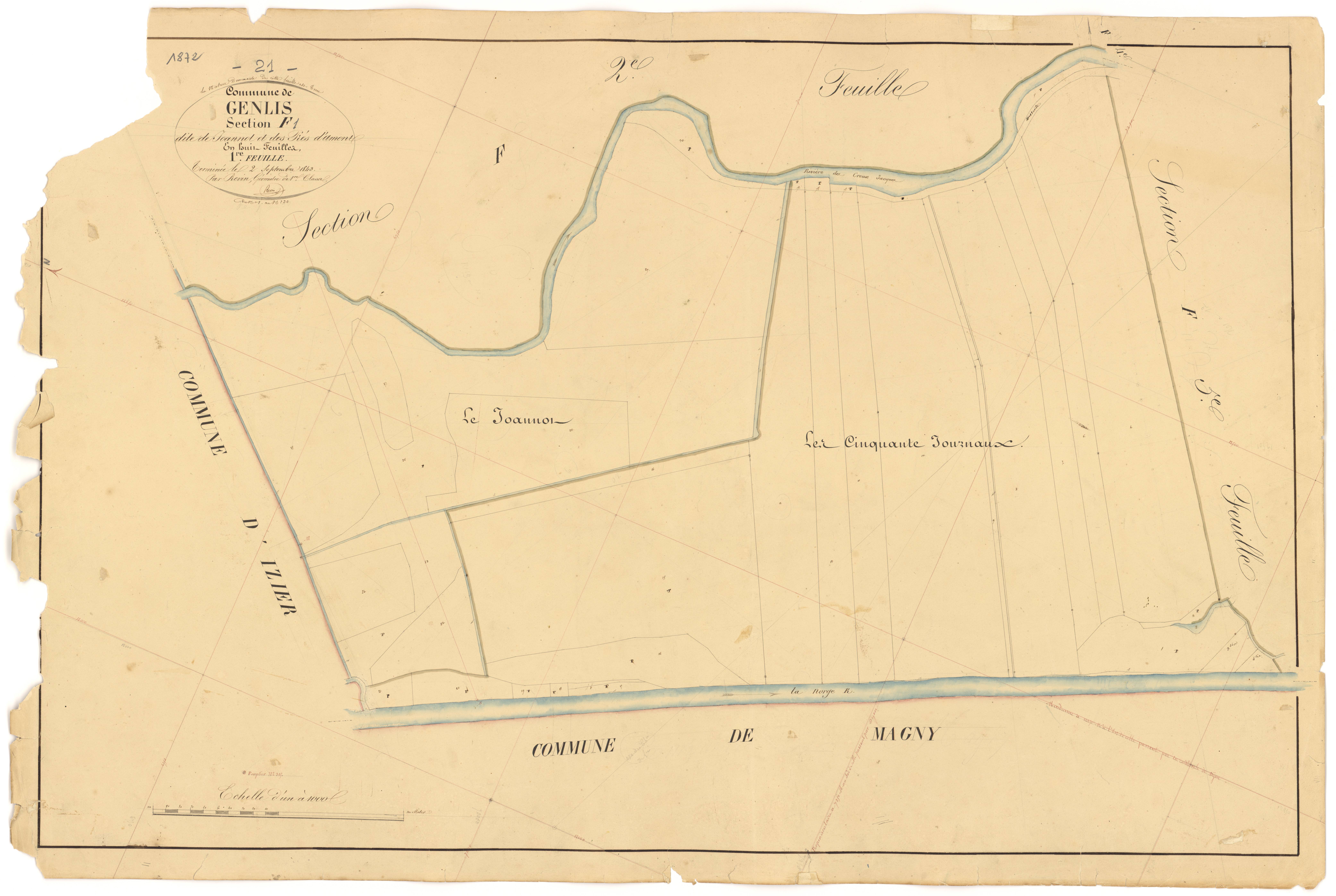 Genlis - Section F1 - 3 P PLAN 300/29