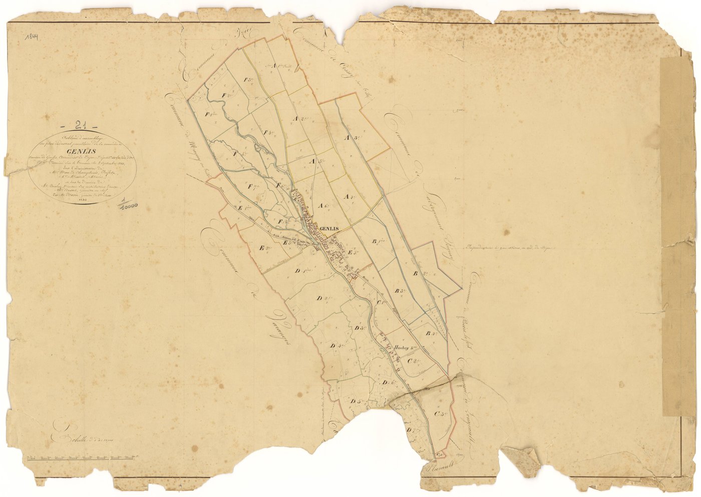 Genlis - Tableau d'assemblage - 3 P PLAN 300/1