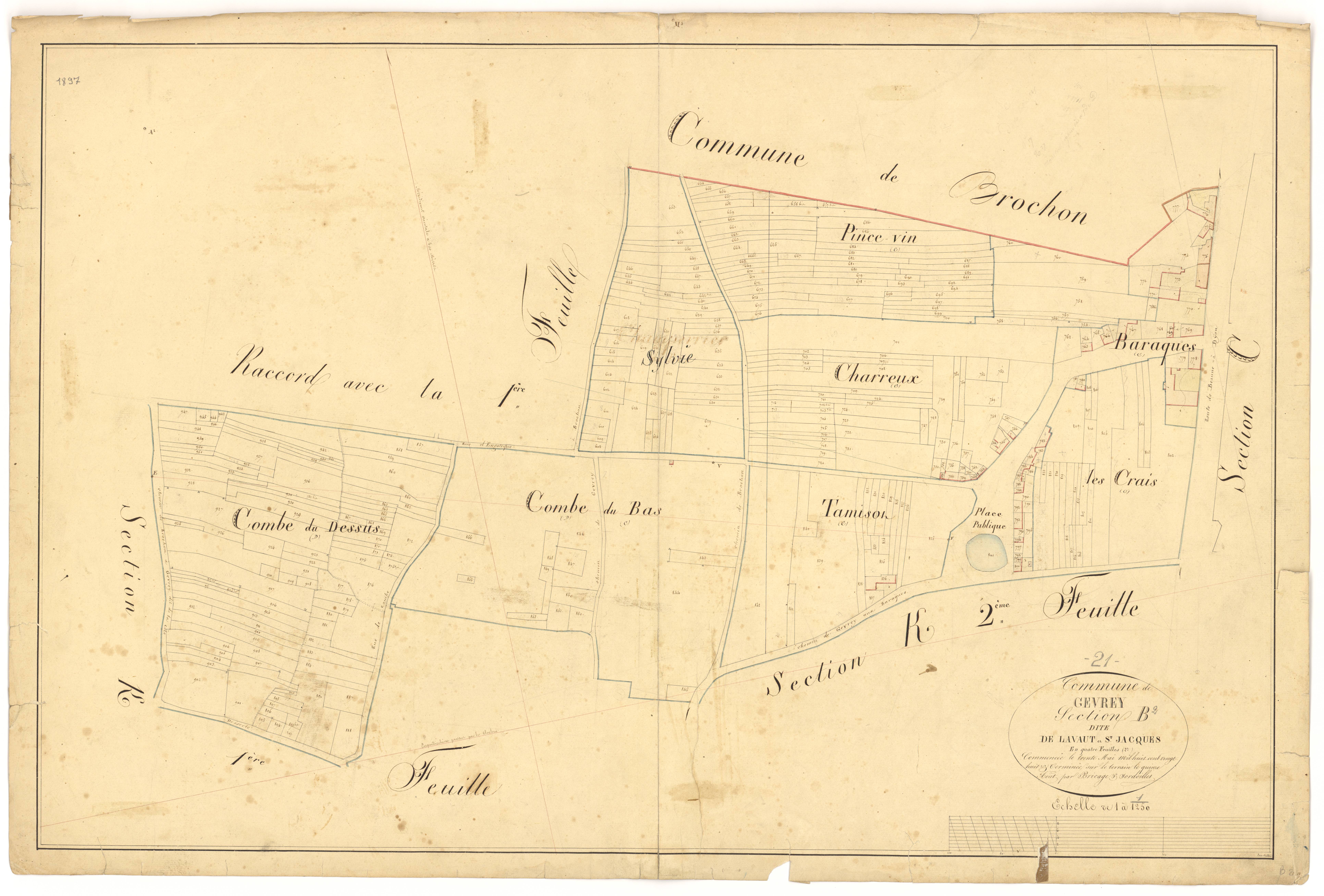 Gevrey-Chambertin - Section B2 - 3 P PLAN 303/5