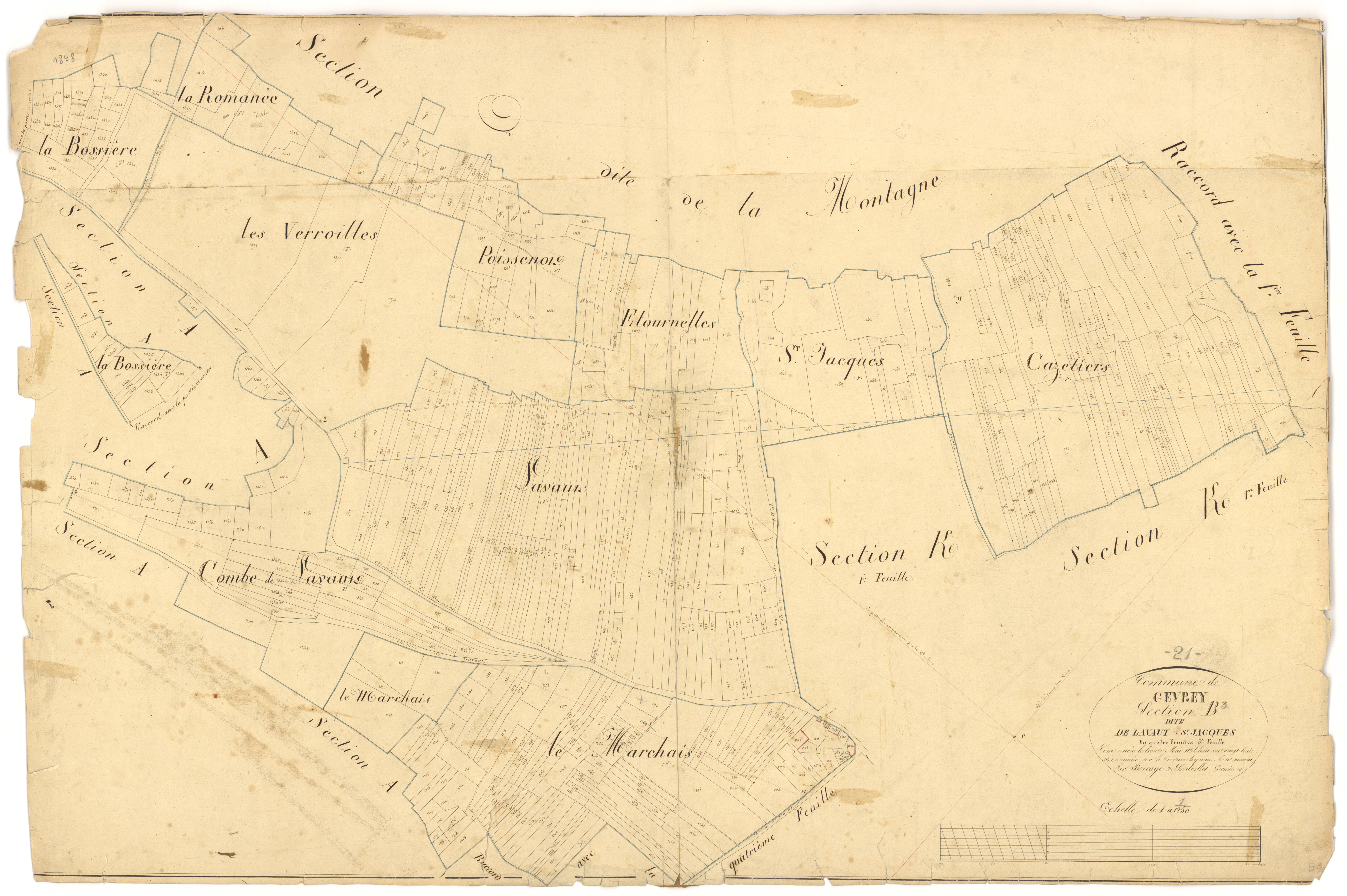 Gevrey-Chambertin - Section B3 - 3 P PLAN 303/6