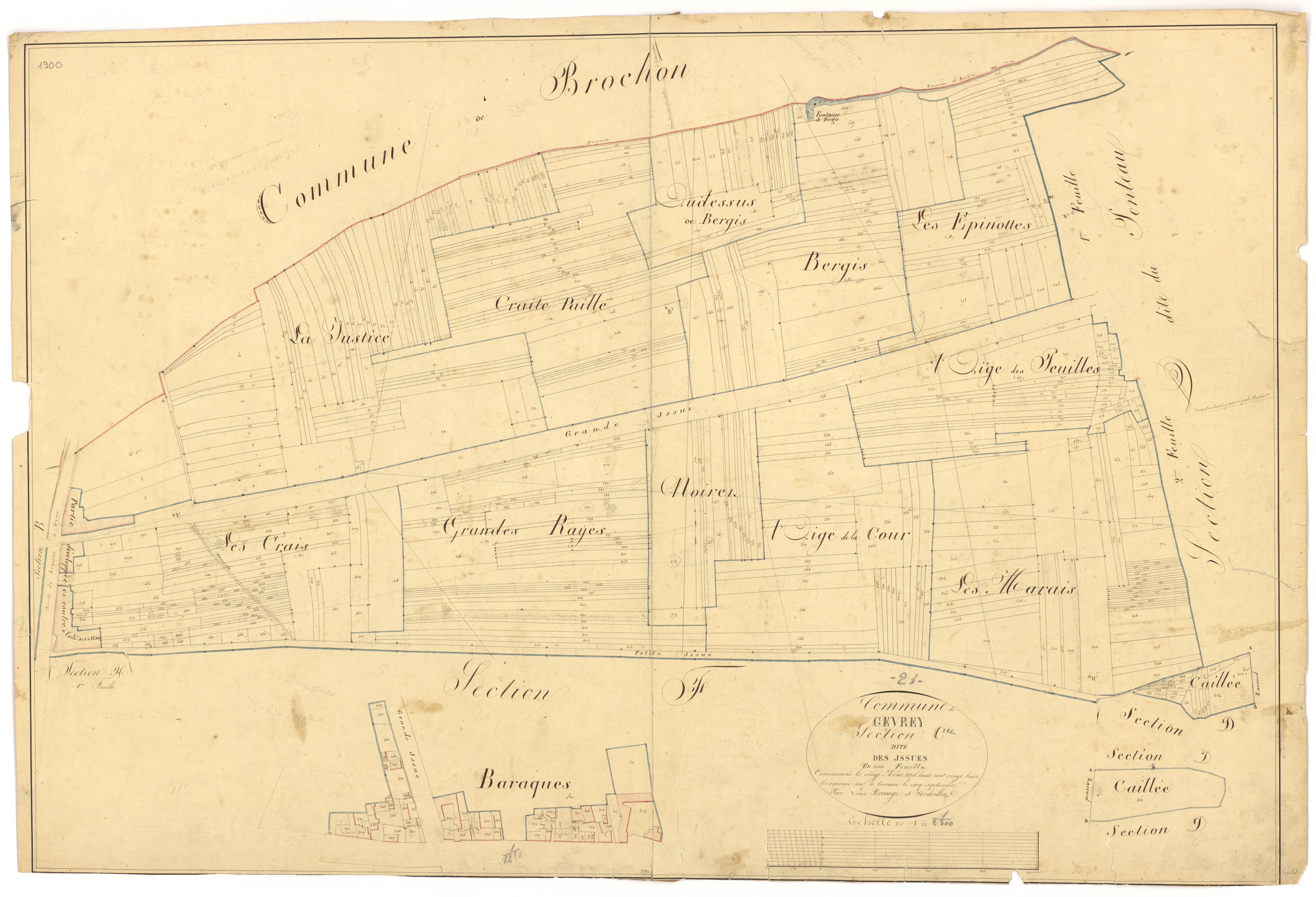 Gevrey-Chambertin - Section C - 3 P PLAN 303/8