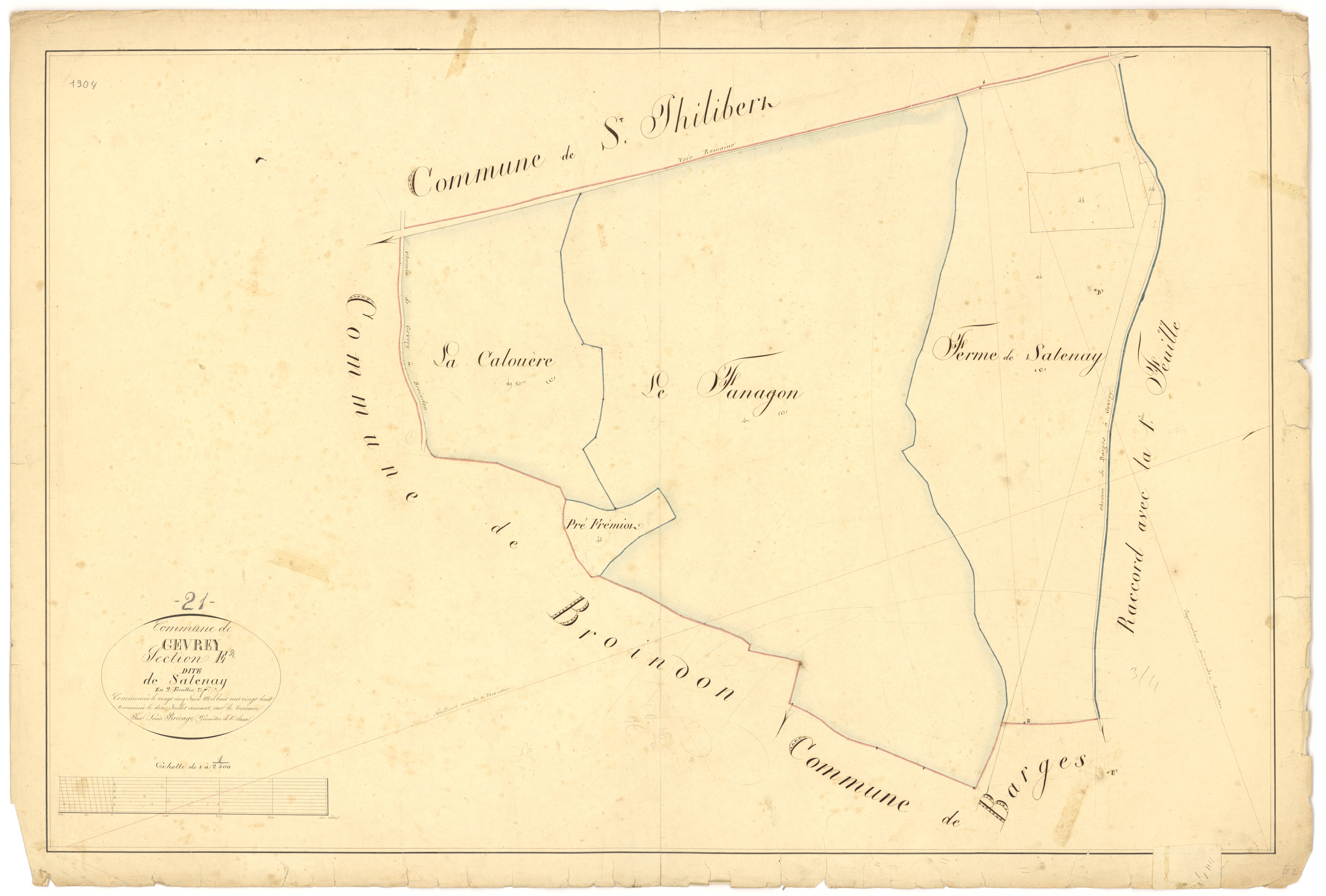 Gevrey-Chambertin - Section E2 - 3 P PLAN 303/12
