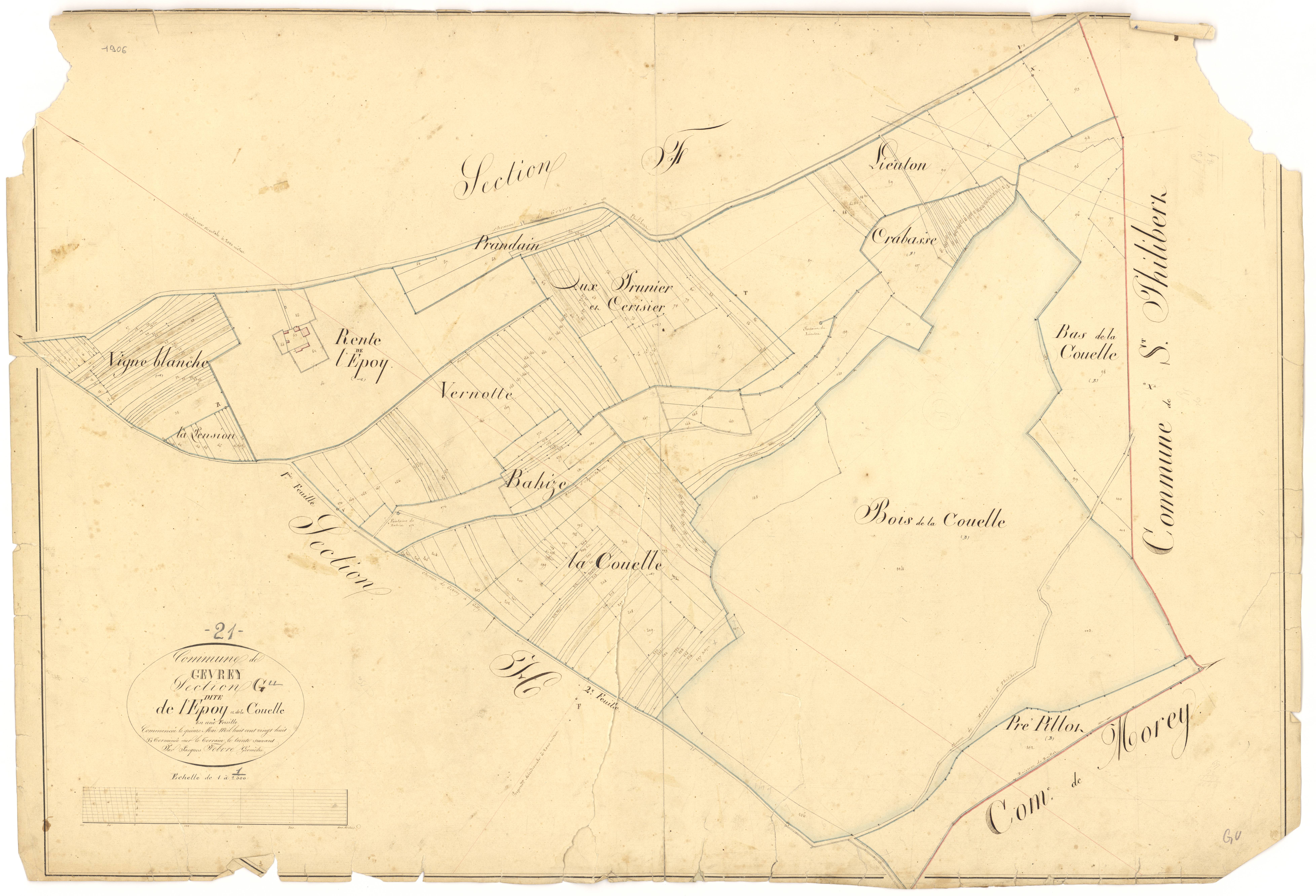 Gevrey-Chambertin - Section G - 3 P PLAN 303/14