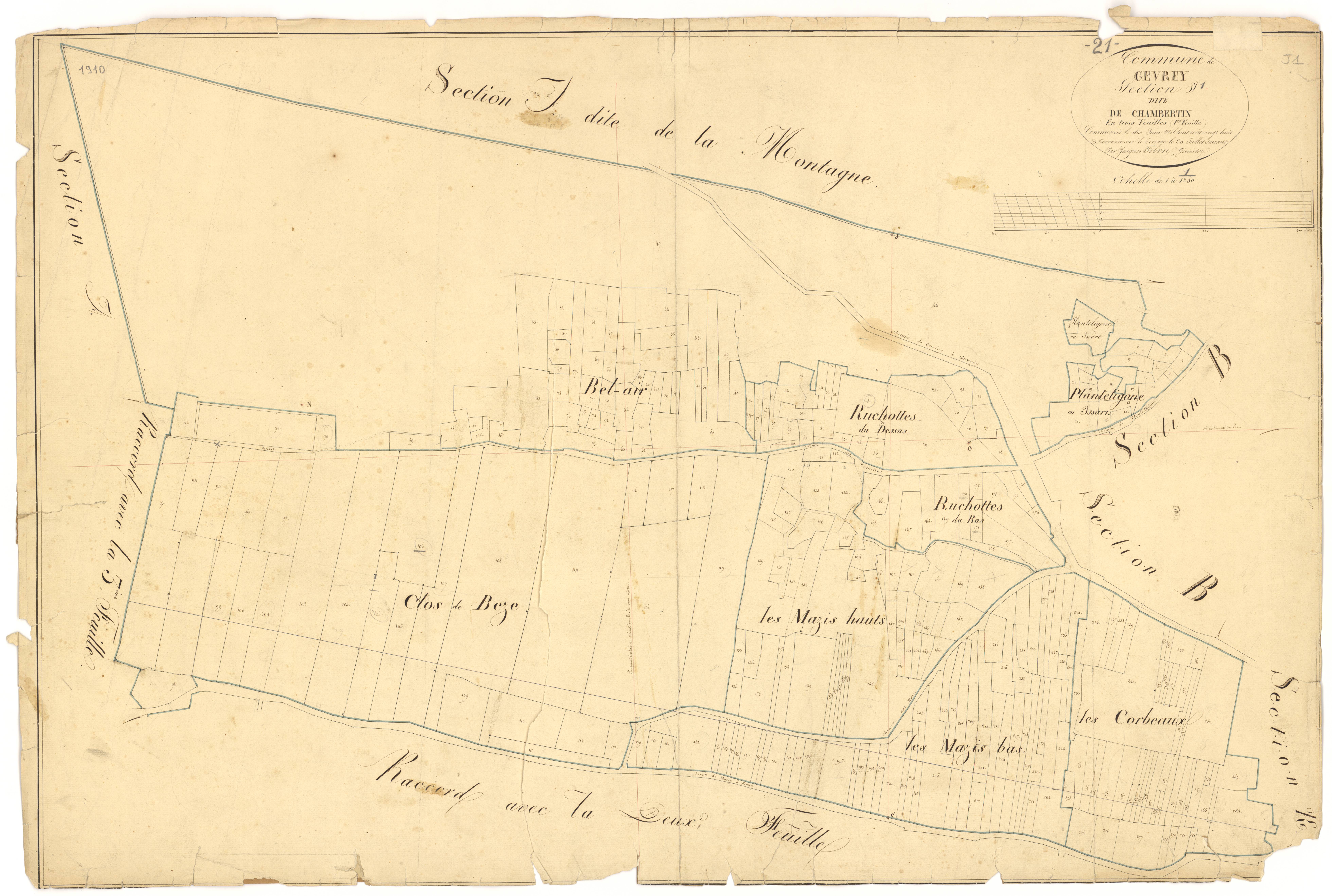 Gevrey-Chambertin - Section I1 - 3 P PLAN 303/18