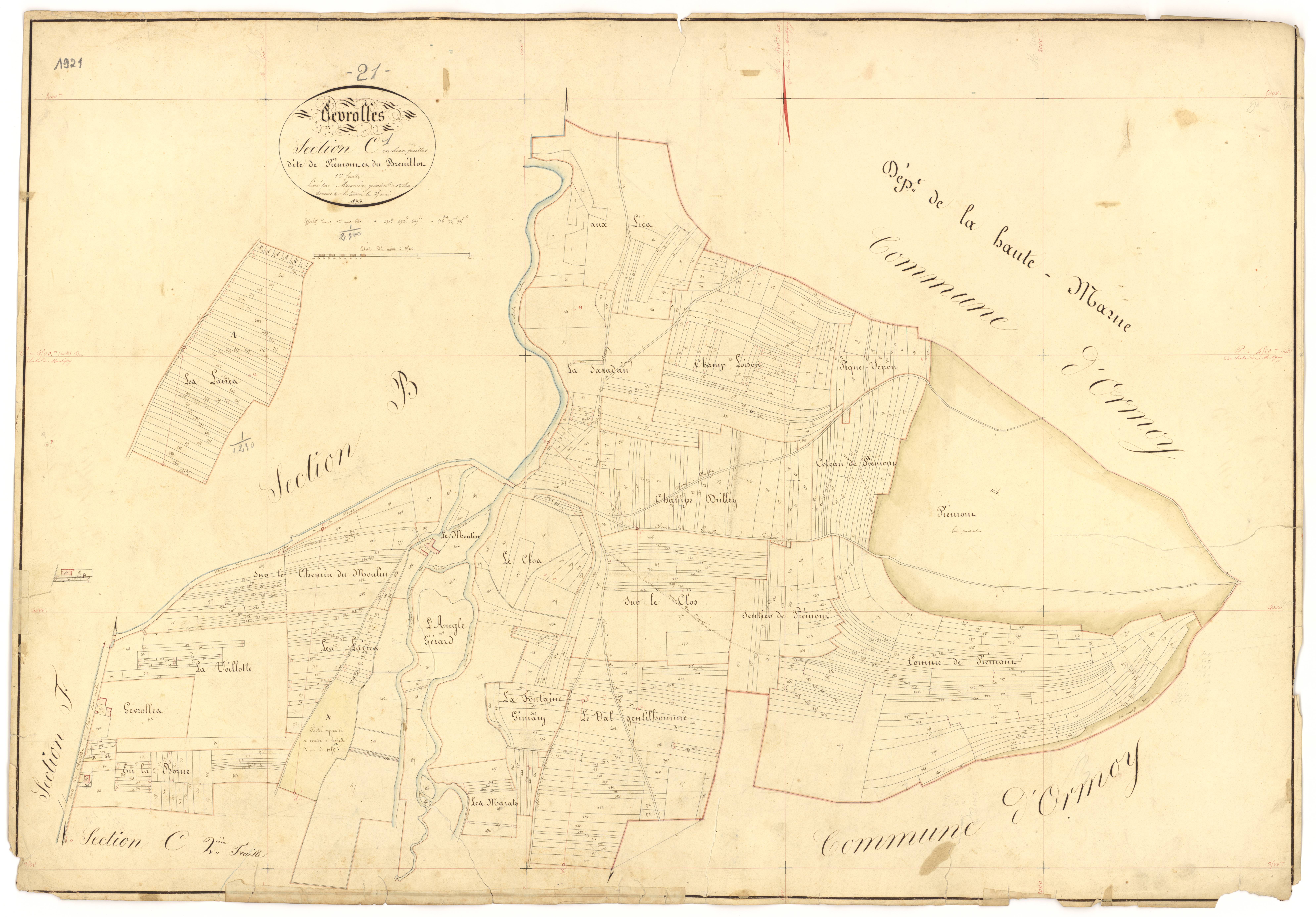 Gevrolles - Section C1 - 3 P PLAN 304/7