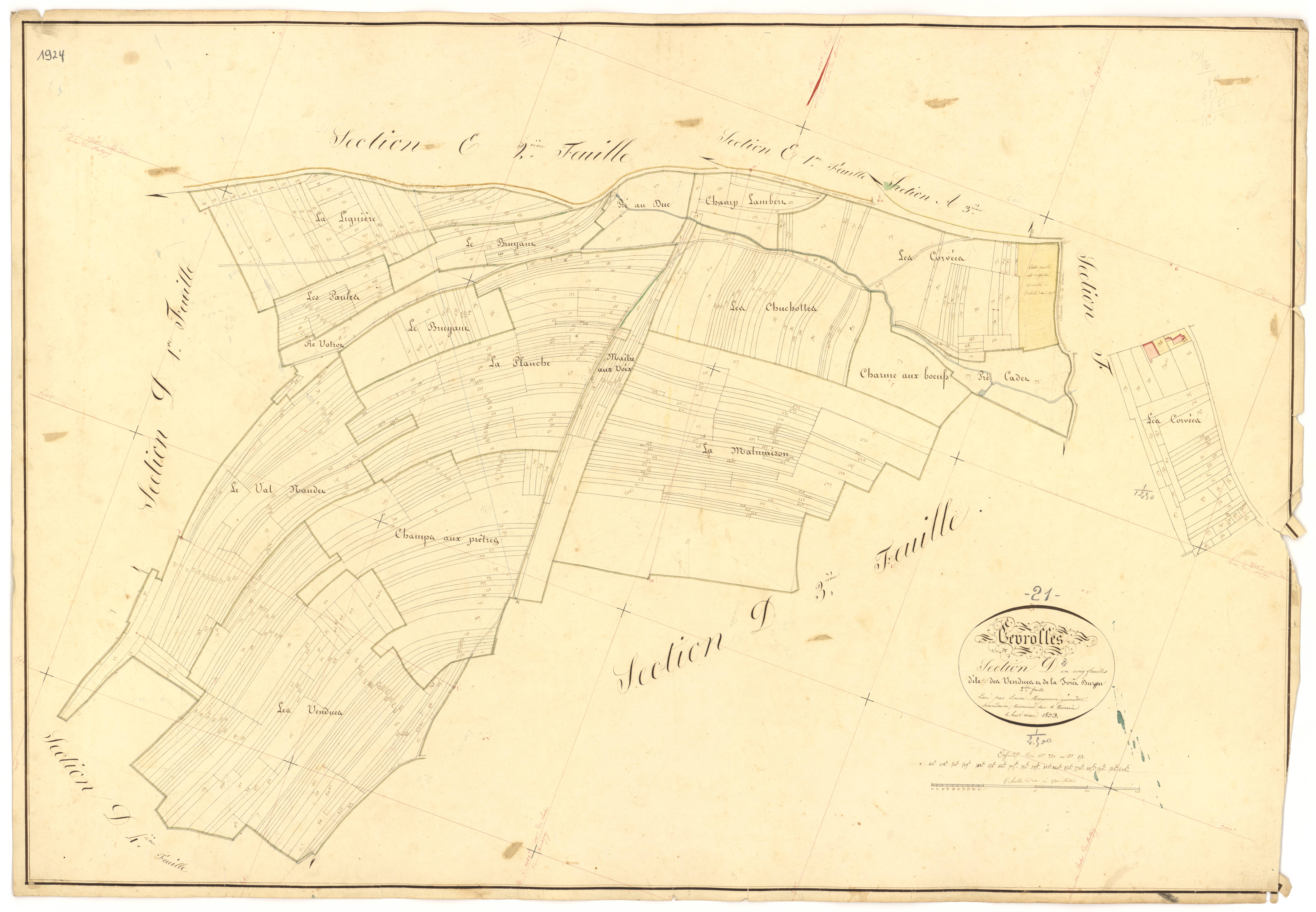 Gevrolles - Section D2 - 3 P PLAN 304/10