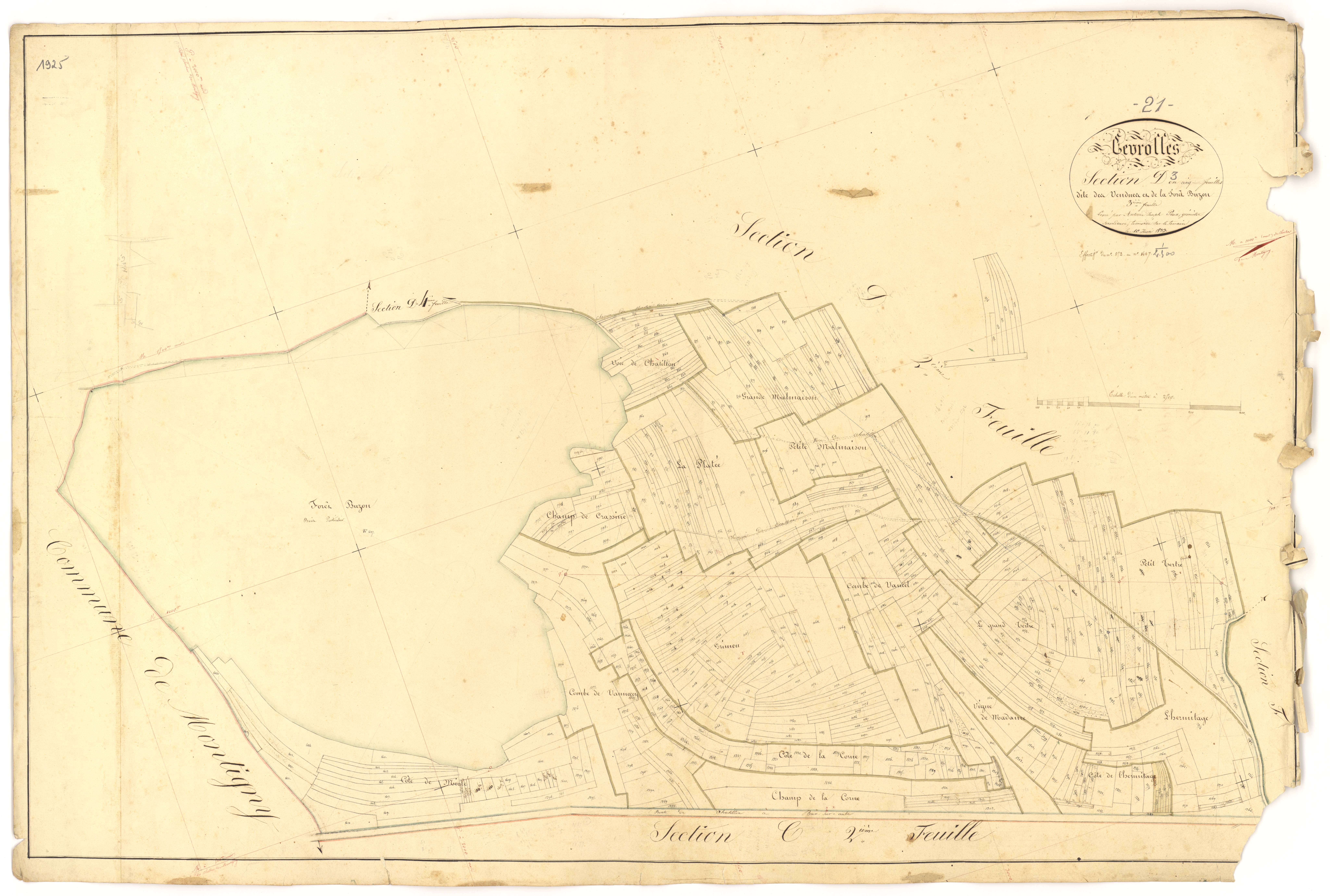 Gevrolles - Section D3 - 3 P PLAN 304/11