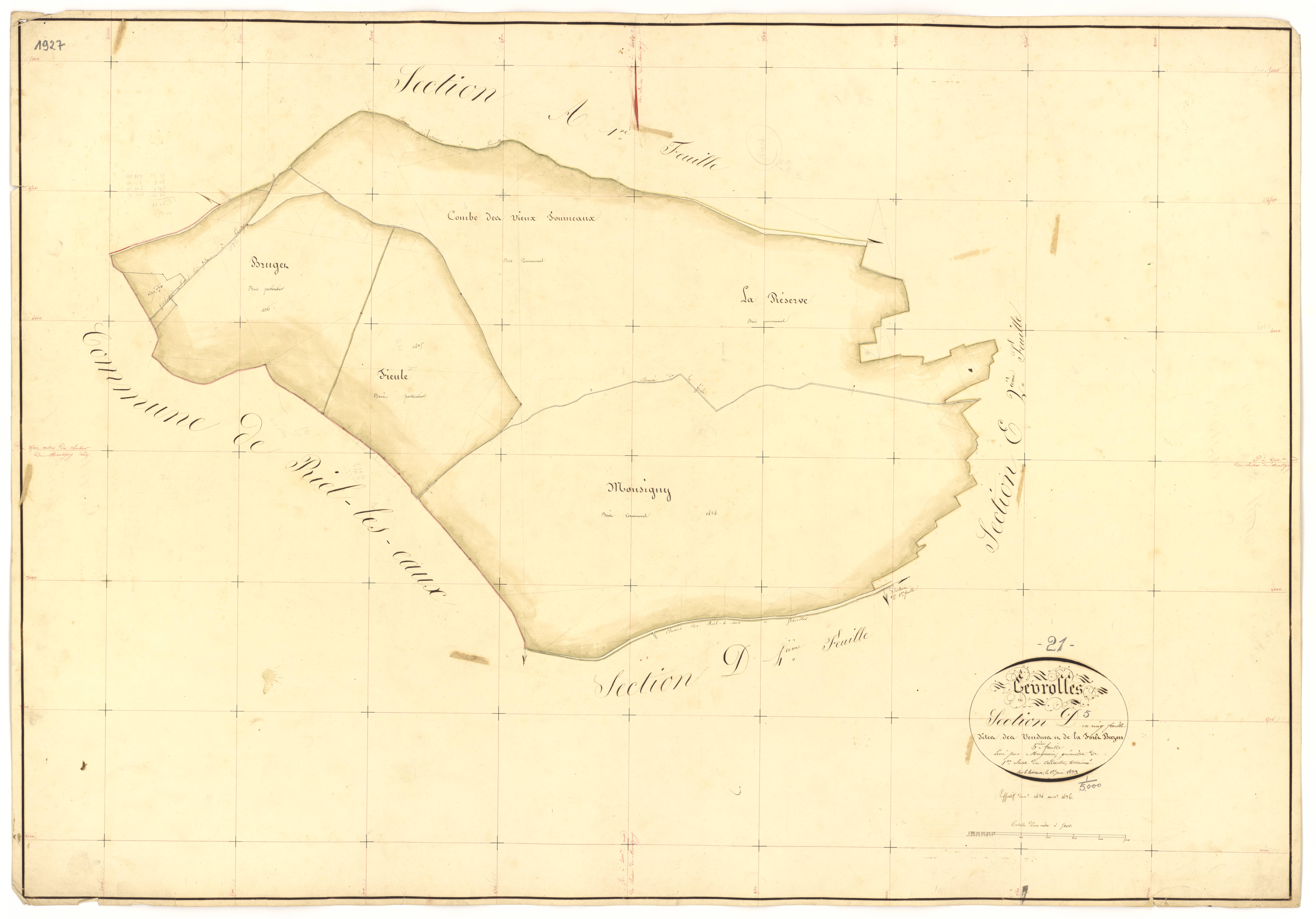 Gevrolles - Section D5 - 3 P PLAN 304/13