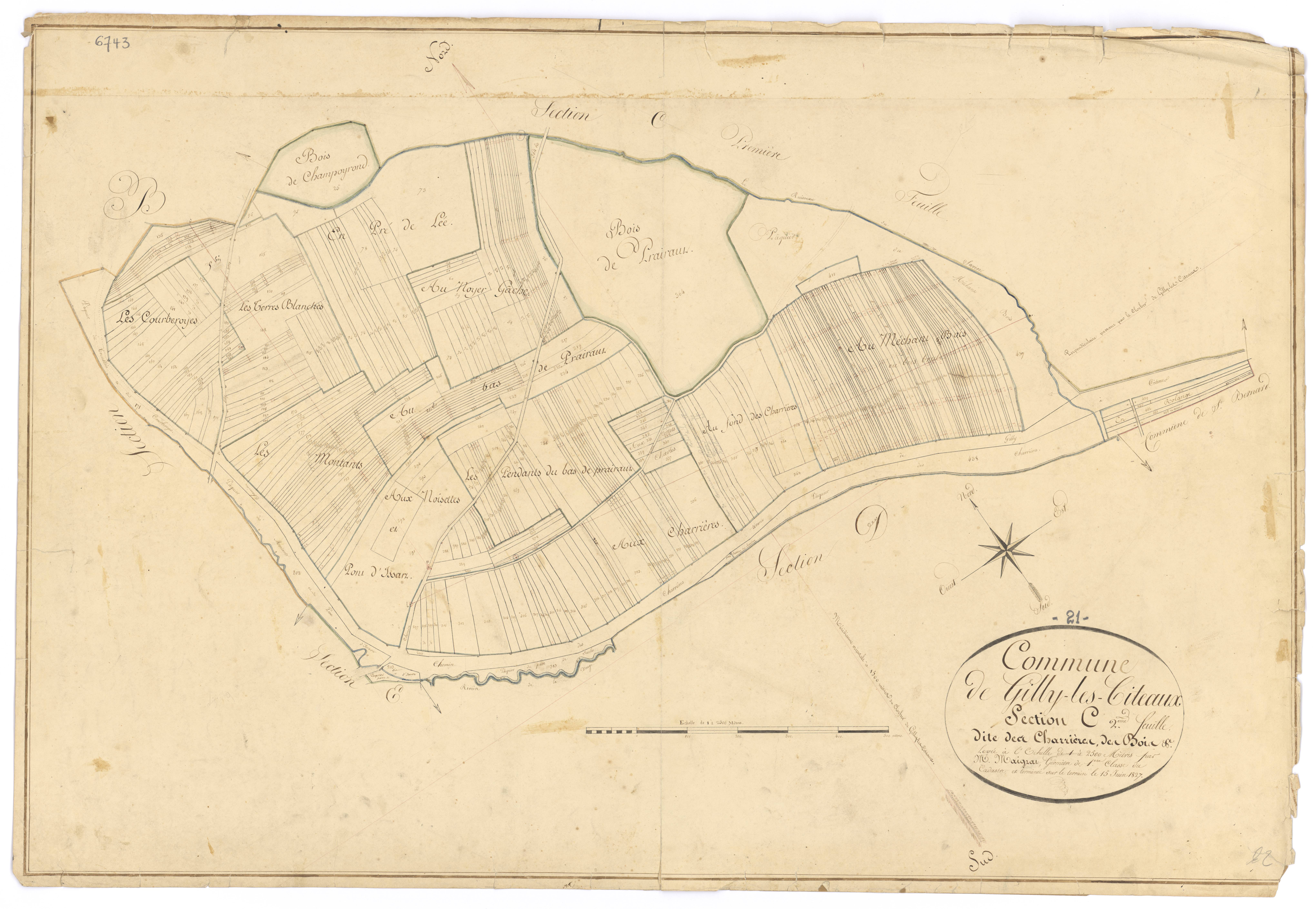 Gilly-lès-Cîteaux - Section C2 - 3 P PLAN 305/8