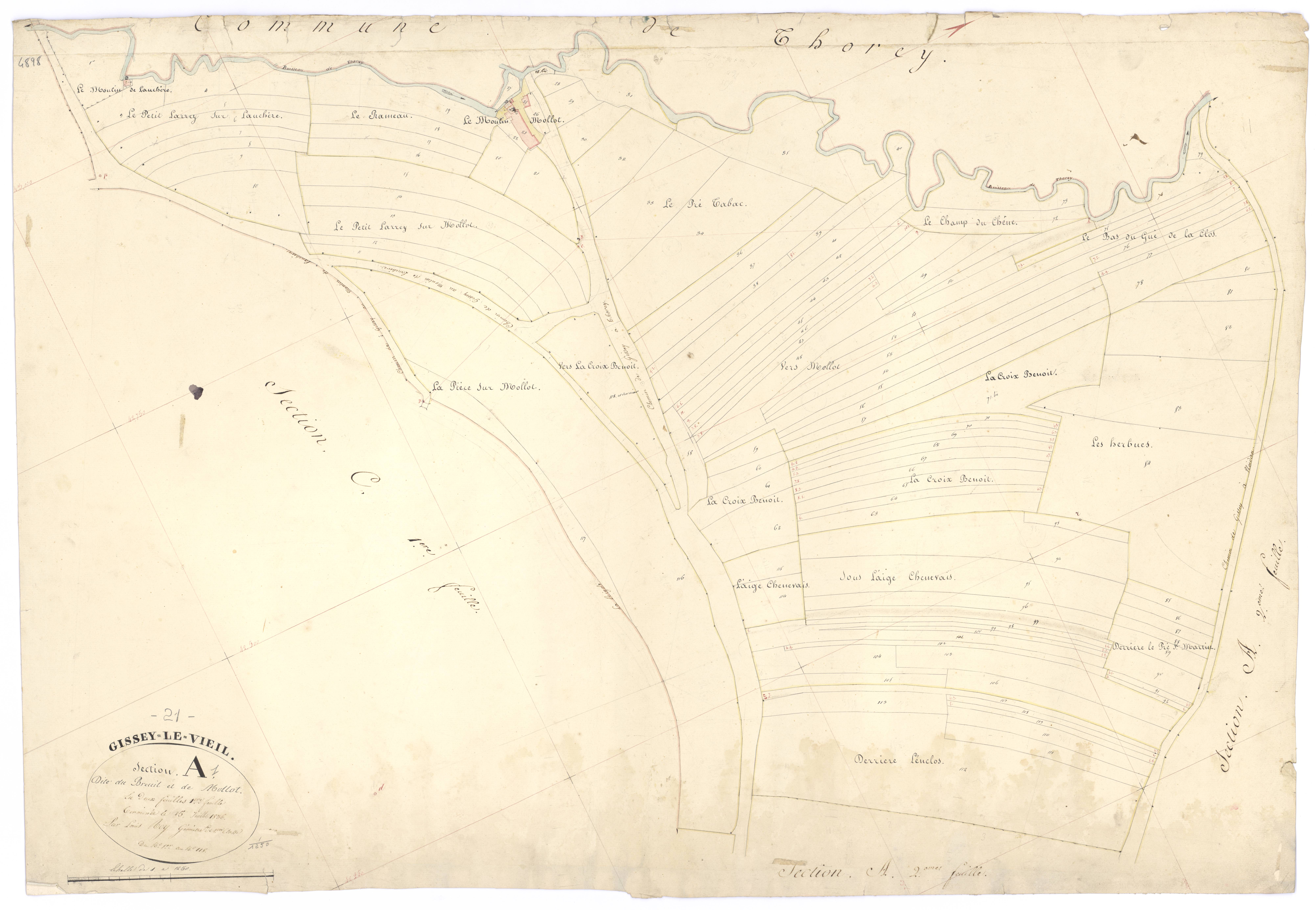 Gissey-le-Vieil - Section A1 - 3 P PLAN 306/2