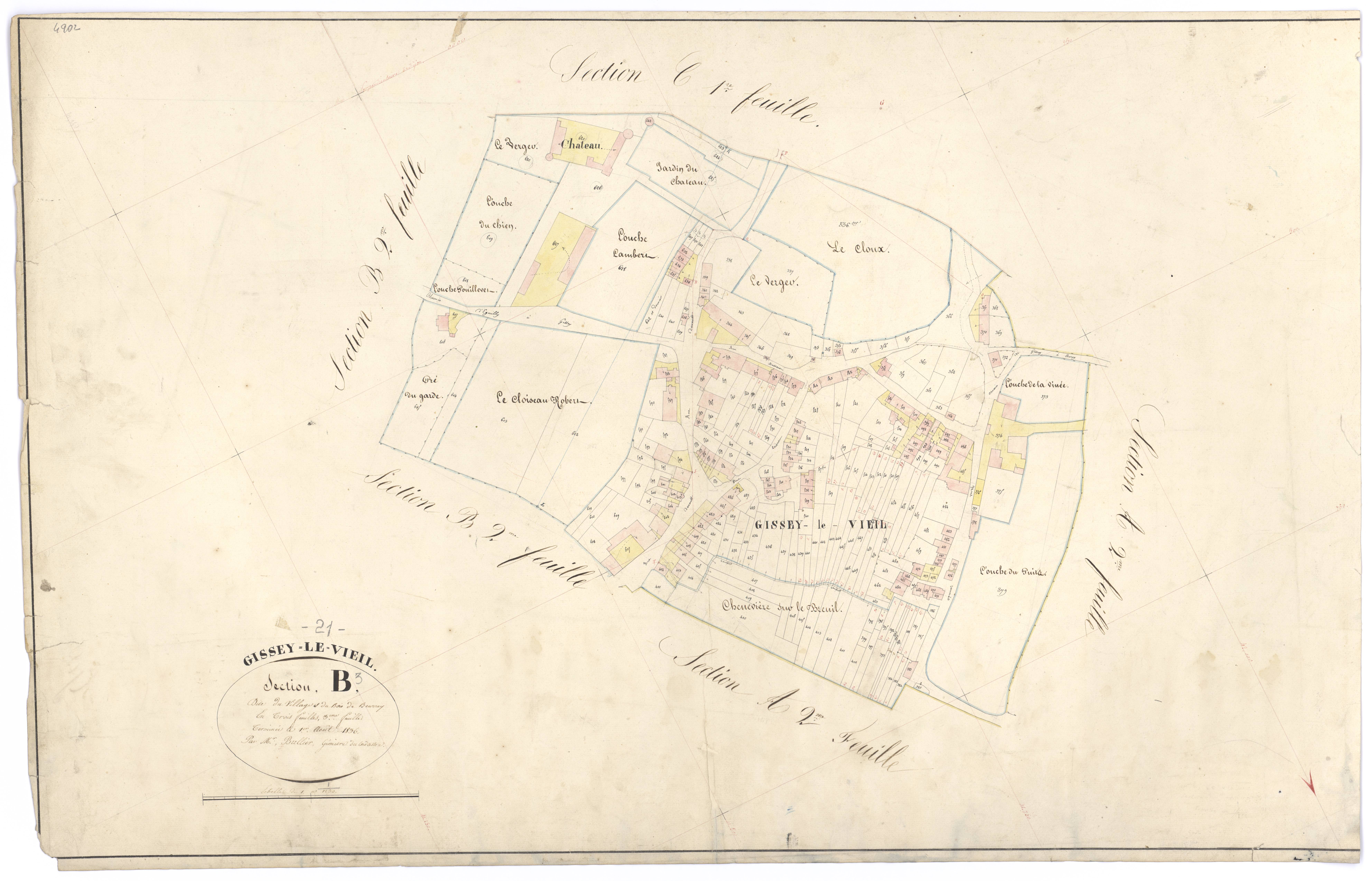 Gissey-le-Vieil - Section B3 - 3 P PLAN 306/6