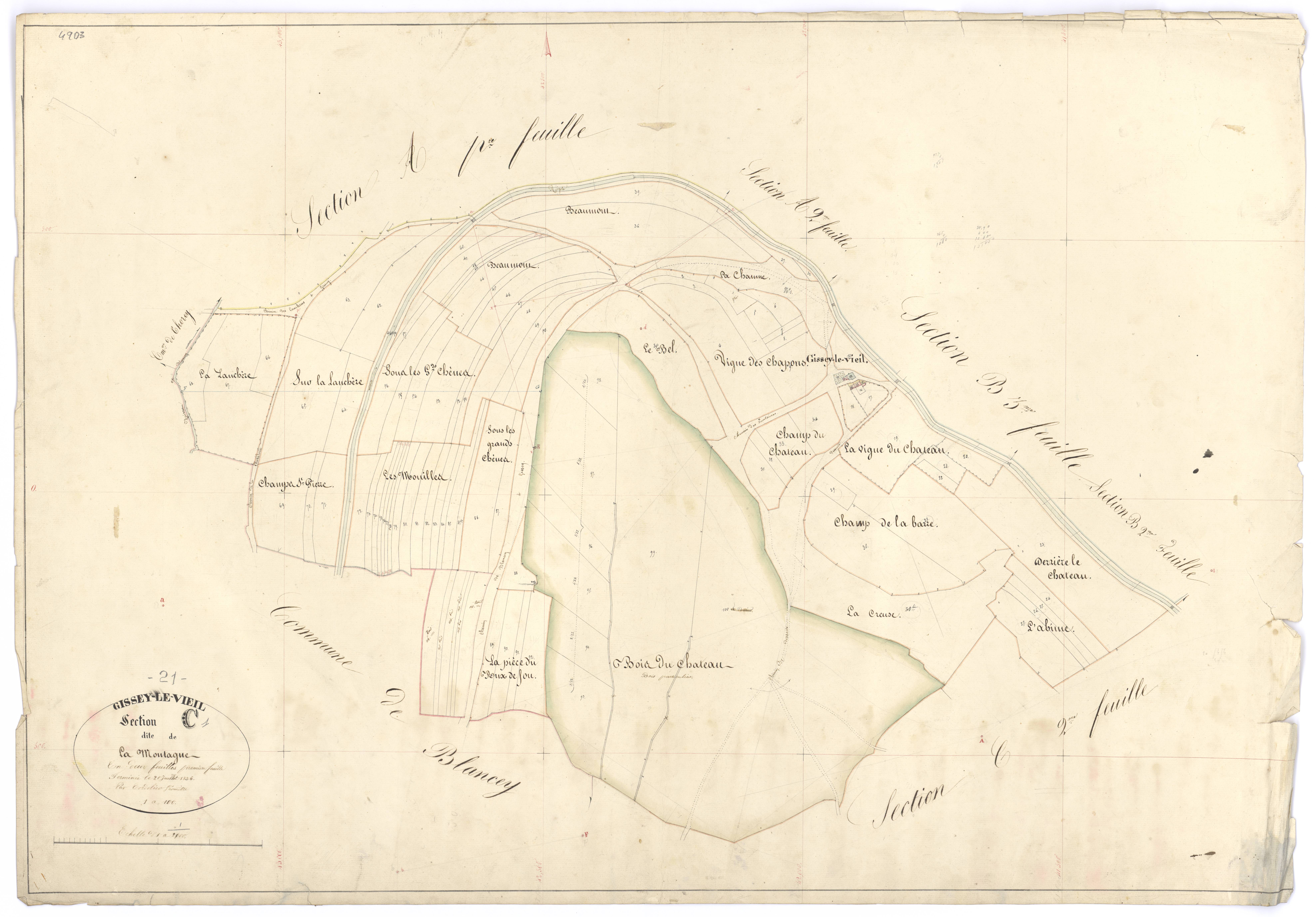 Gissey-le-Vieil - Section C1 - 3 P PLAN 306/7