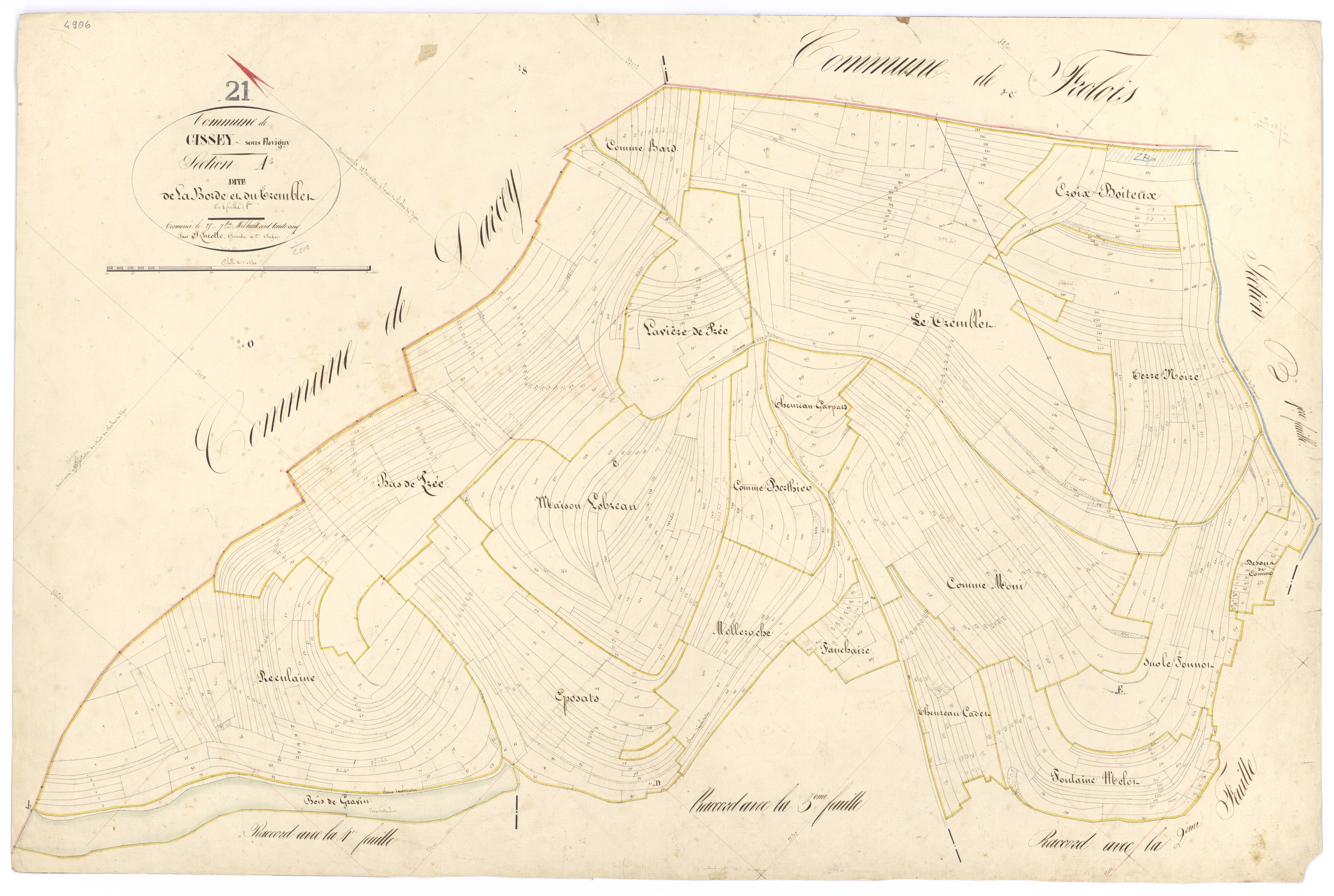 Gissey-sous-Flavigny - Section A1 - 3 P PLAN 307/2