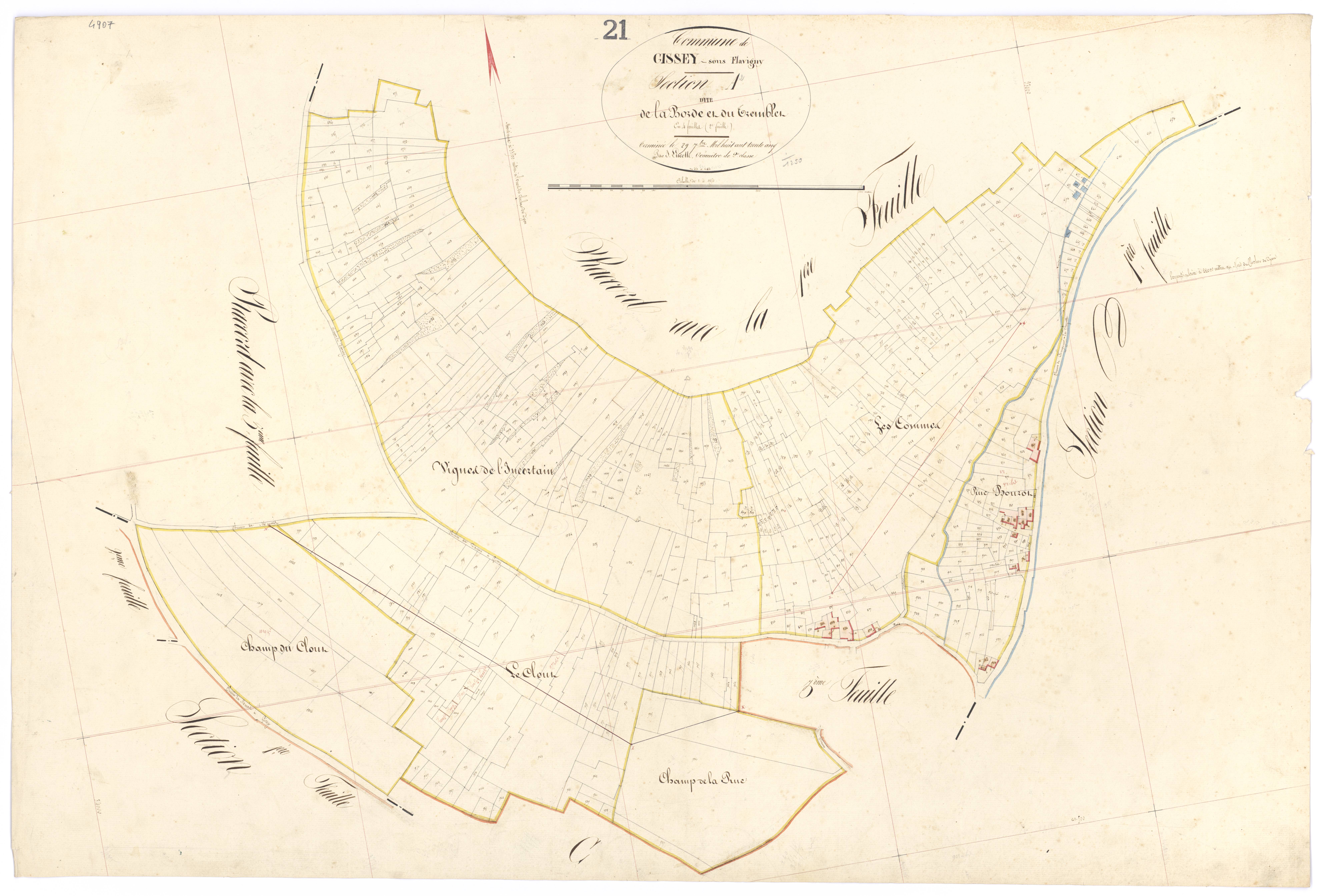 Gissey-sous-Flavigny - Section A2 - 3 P PLAN 307/3