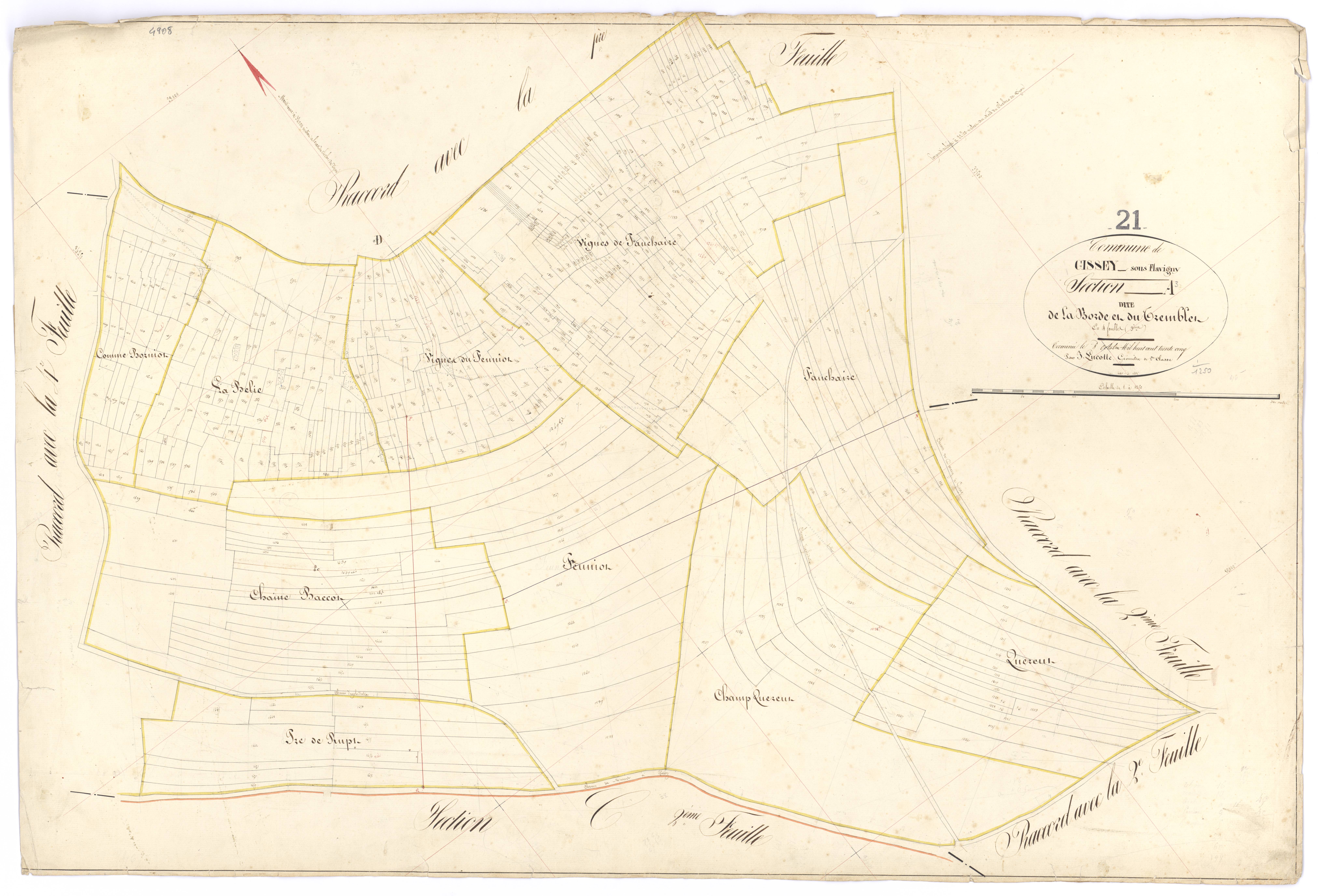 Gissey-sous-Flavigny - Section A3 - 3 P PLAN 307/4