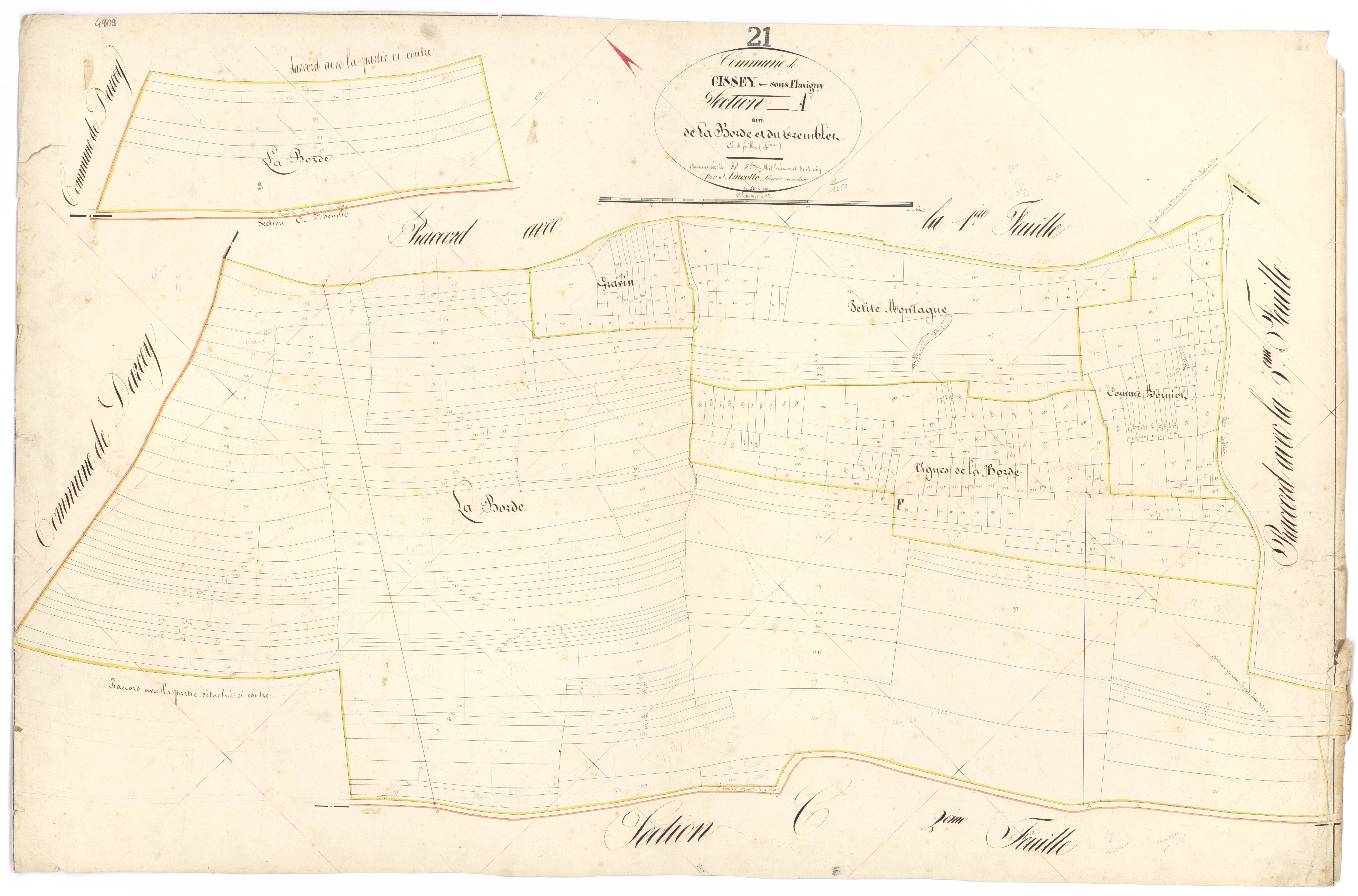 Gissey-sous-Flavigny - Section A4 - 3 P PLAN 307/5