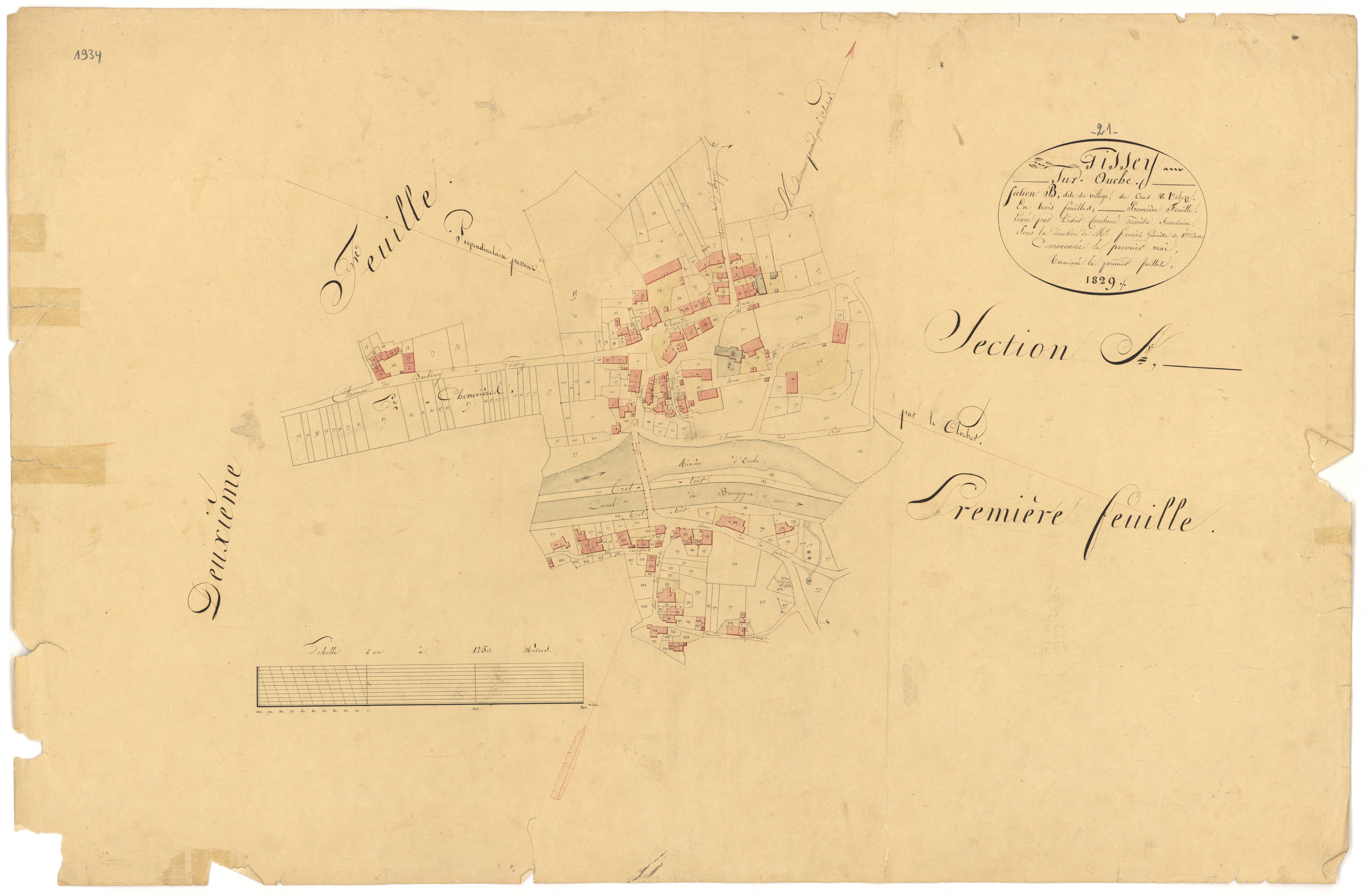 Gissey-sur-Ouche - Section B1 - 3 P PLAN 308/4