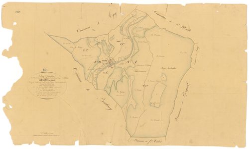Gissey-sur-Ouche - Tableau d'assemblage - 3 P PLAN 308/1