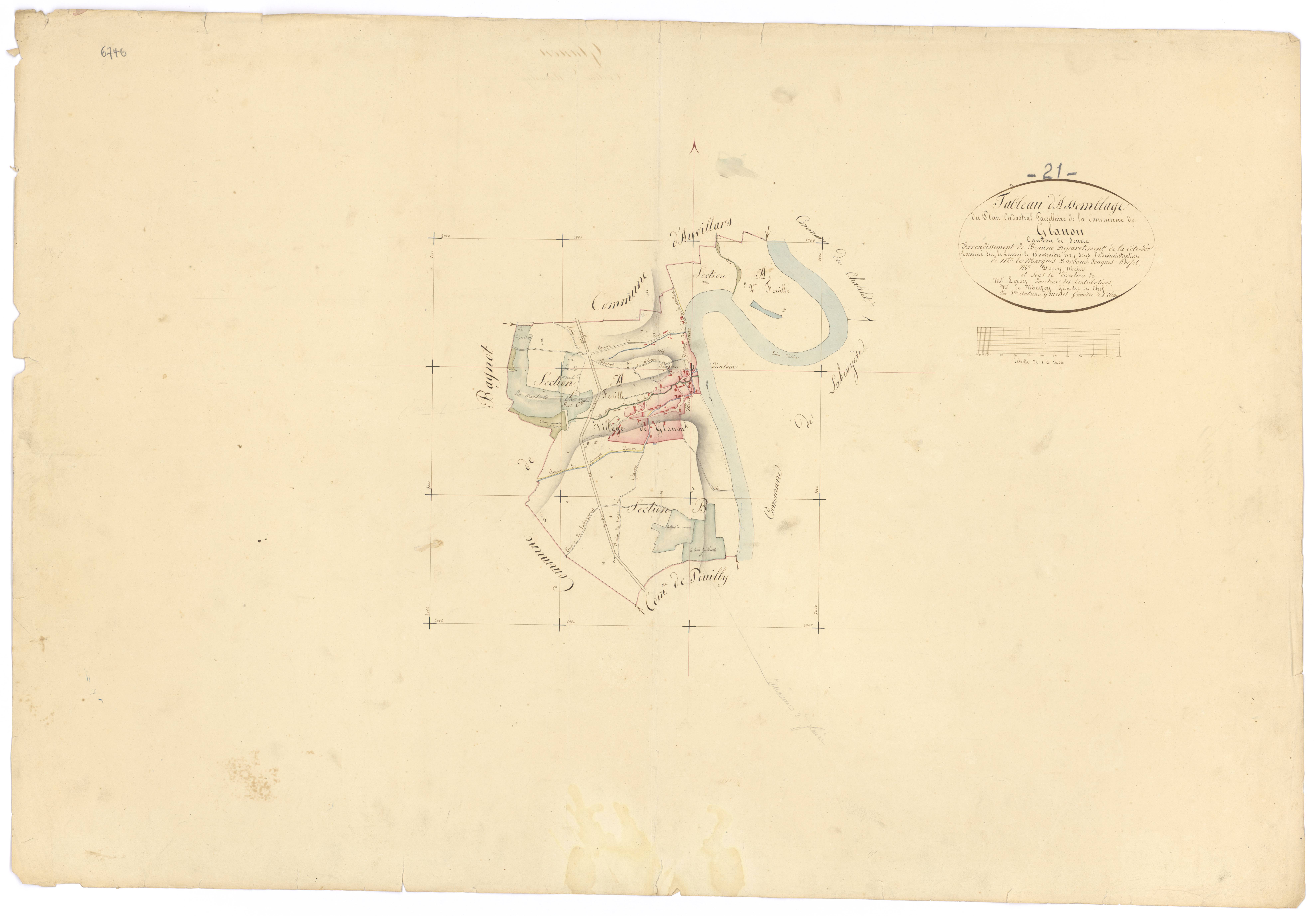 Glanon - Tableau d'assemblage - 3 P PLAN 309/1