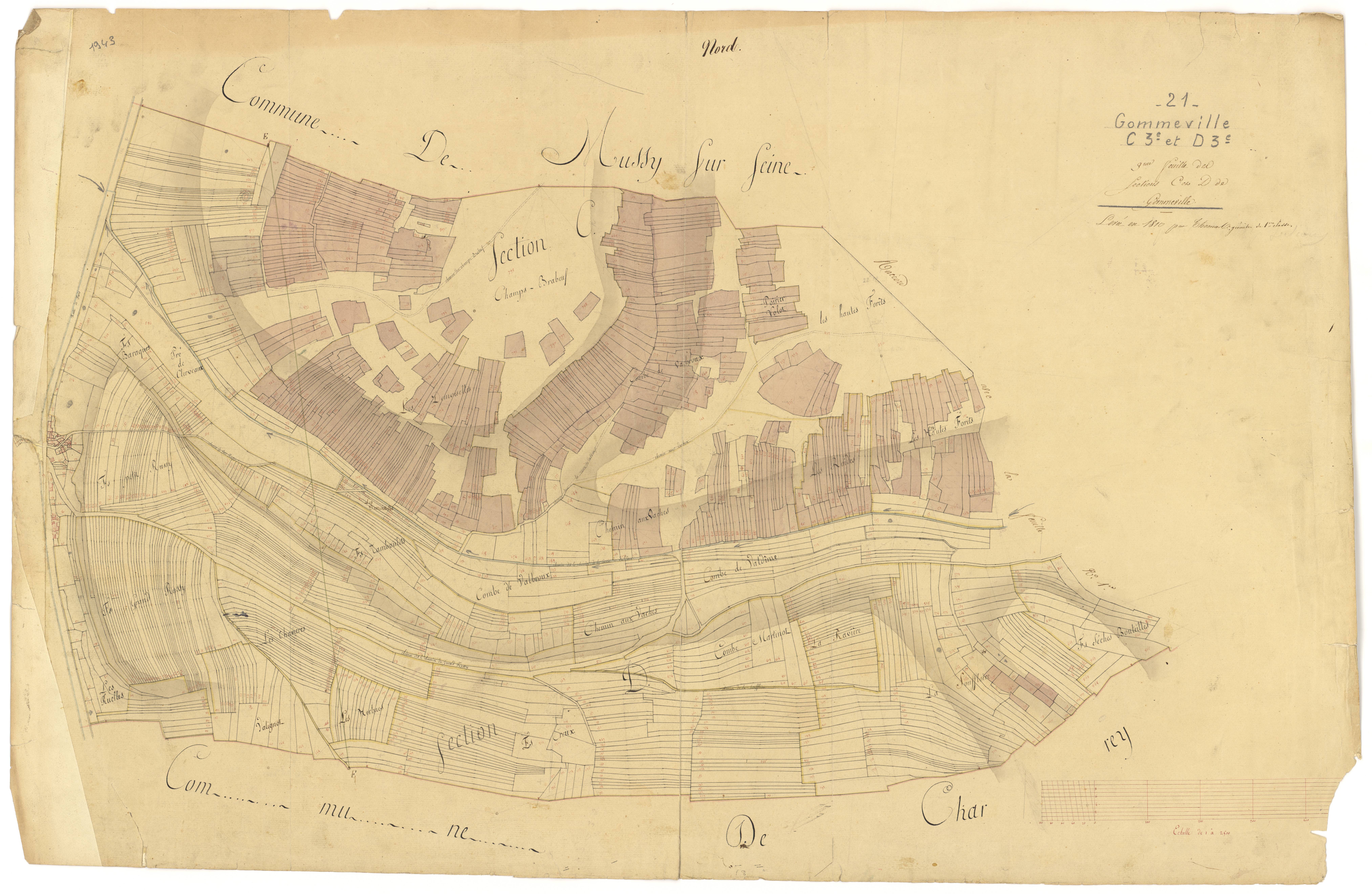 Gomméville - Sections C3 et D3 - 3 P PLAN 310/7