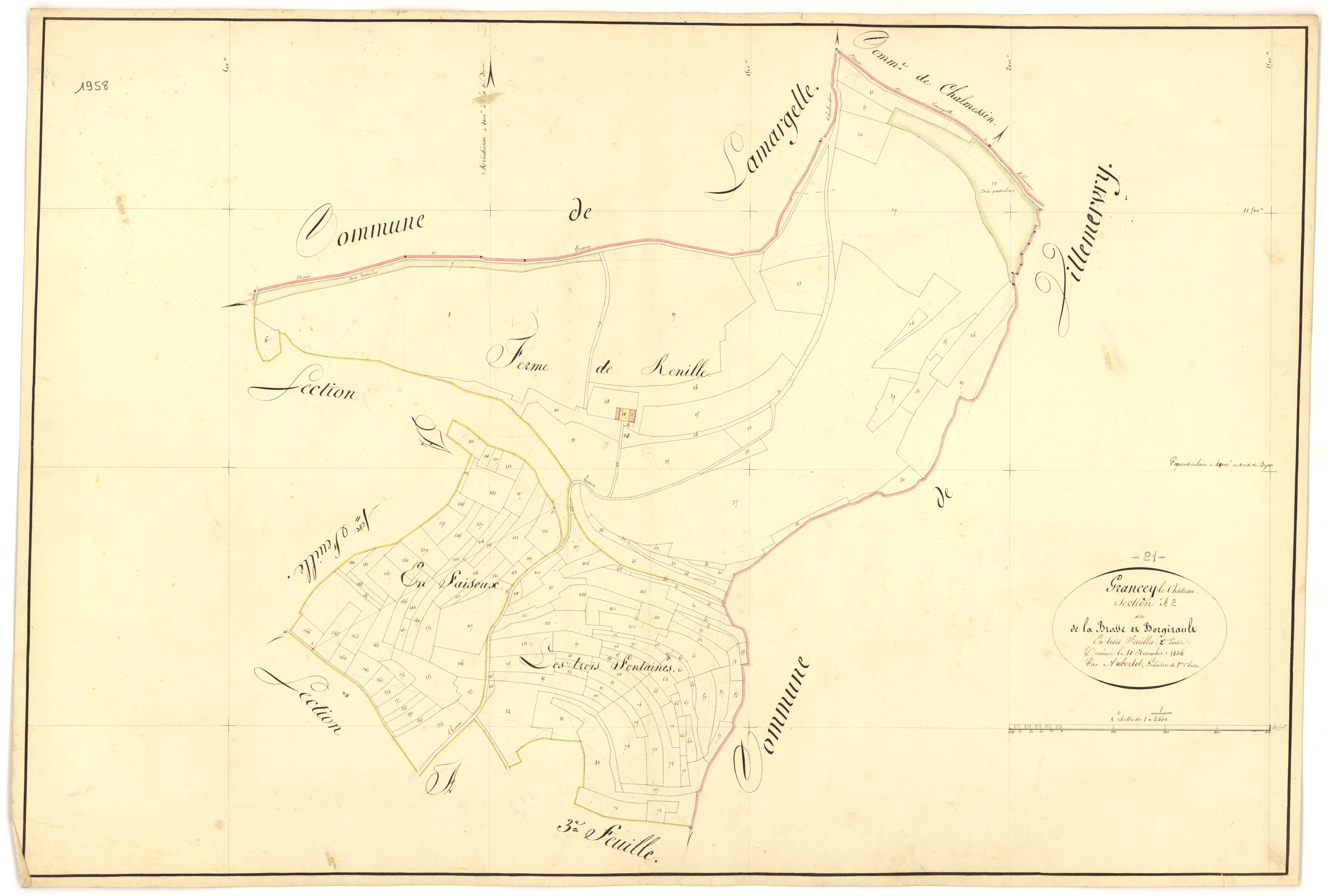 Grancey-le-Château - Section A2 - 3 P PLAN 312/3