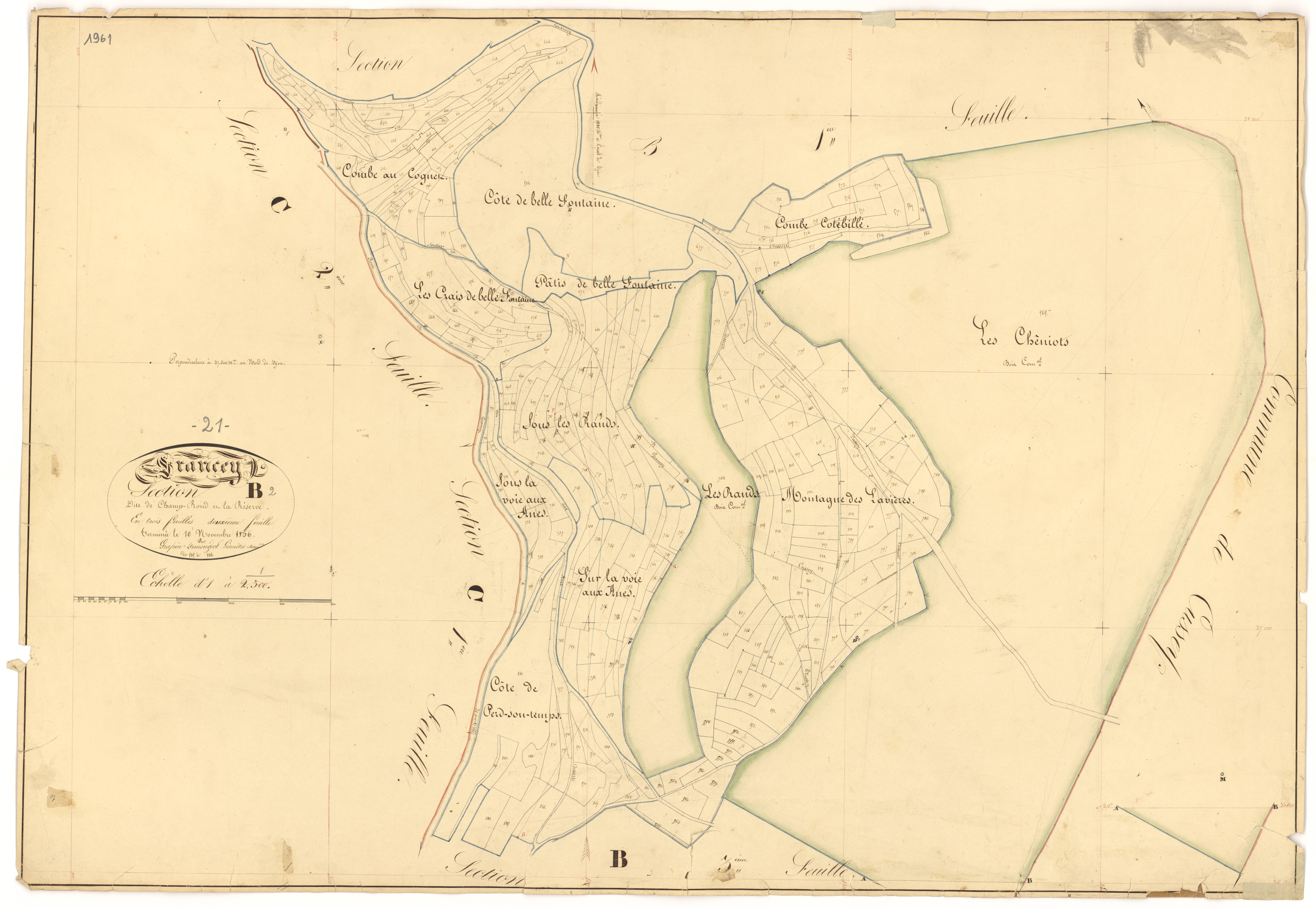 Grancey-le-Château - Section B2 - 3 P PLAN 312/6