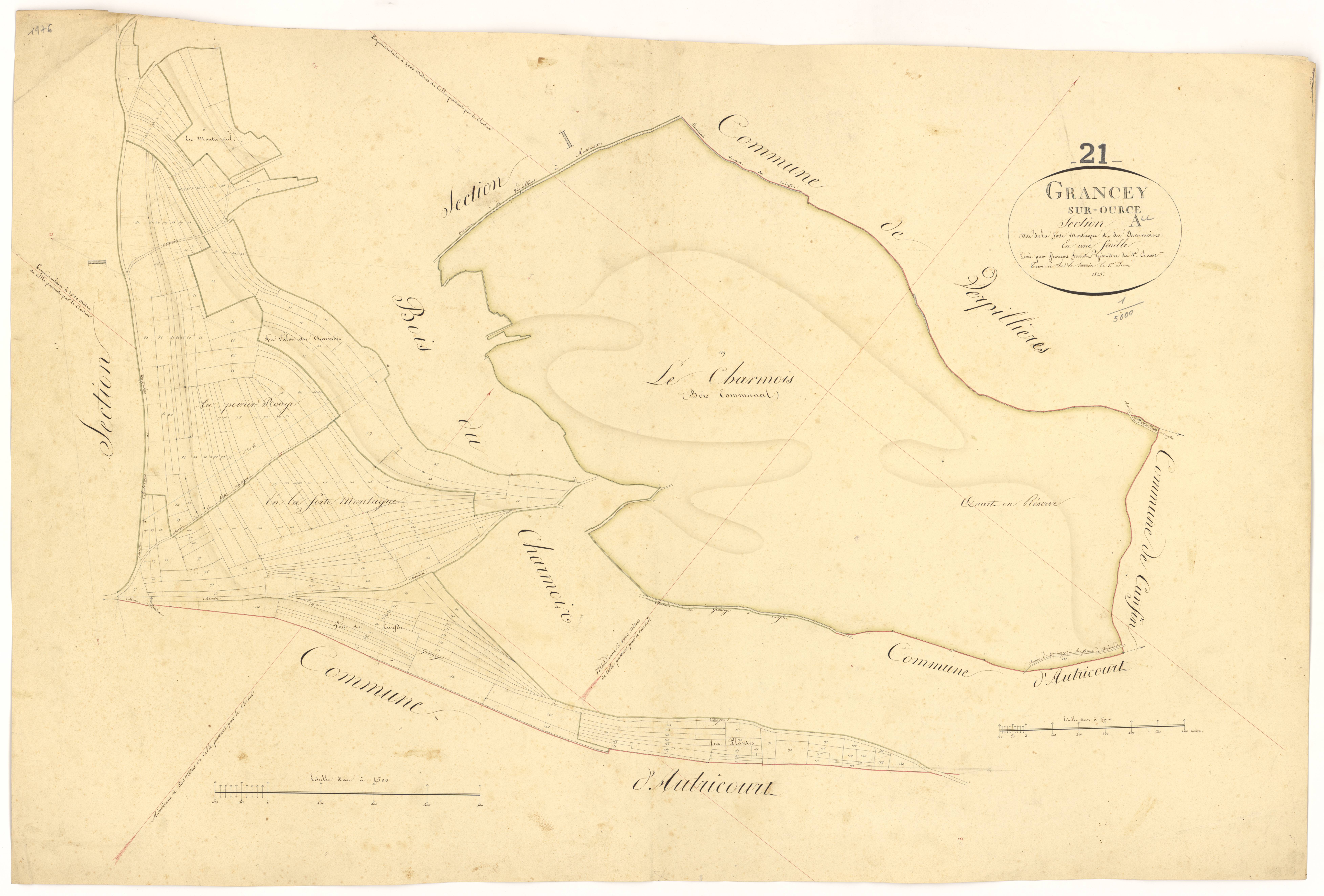 Grancey-sur-Ource - Section A - 3 P PLAN 313/2