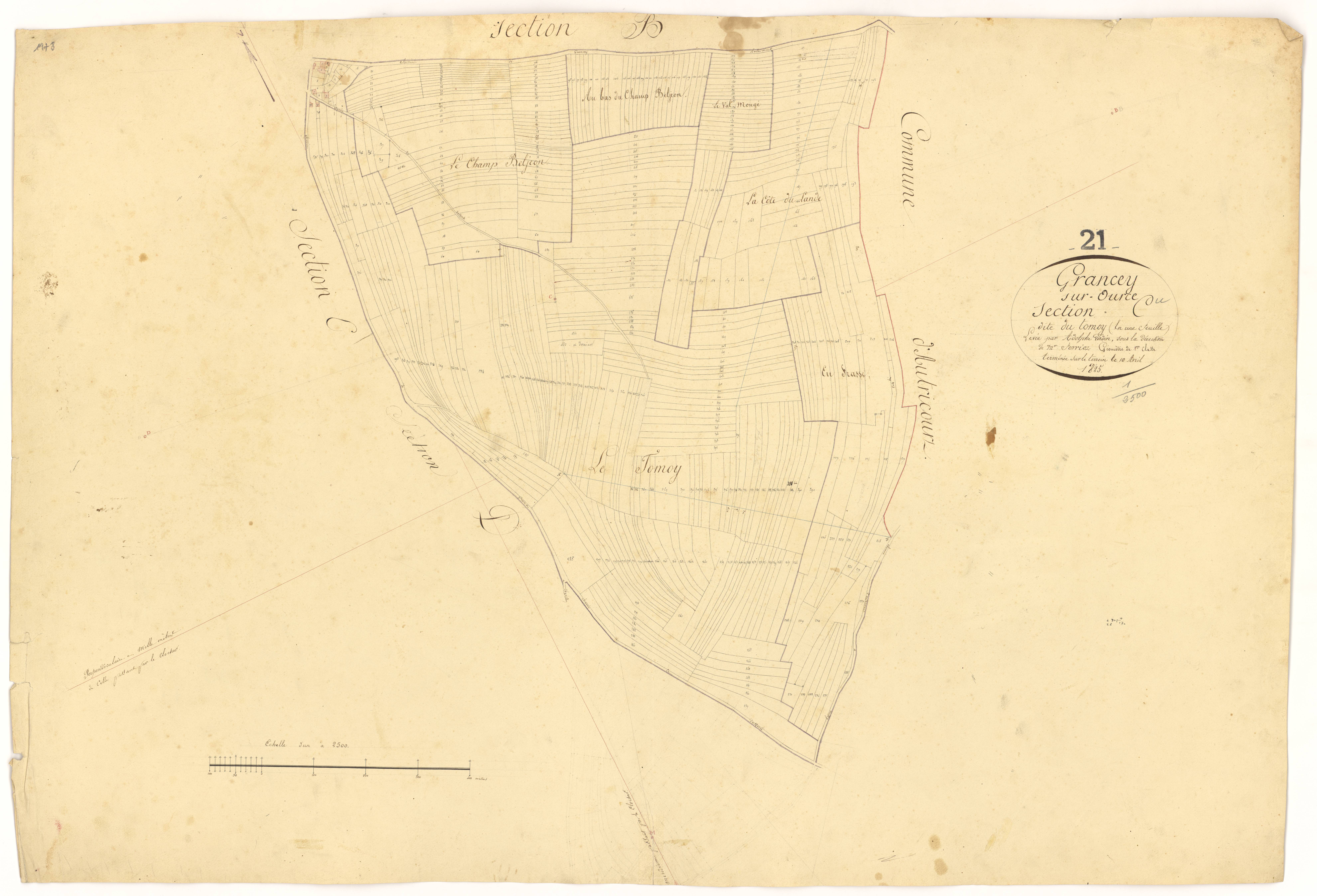 Grancey-sur-Ource - Section C - 3 P PLAN 313/4