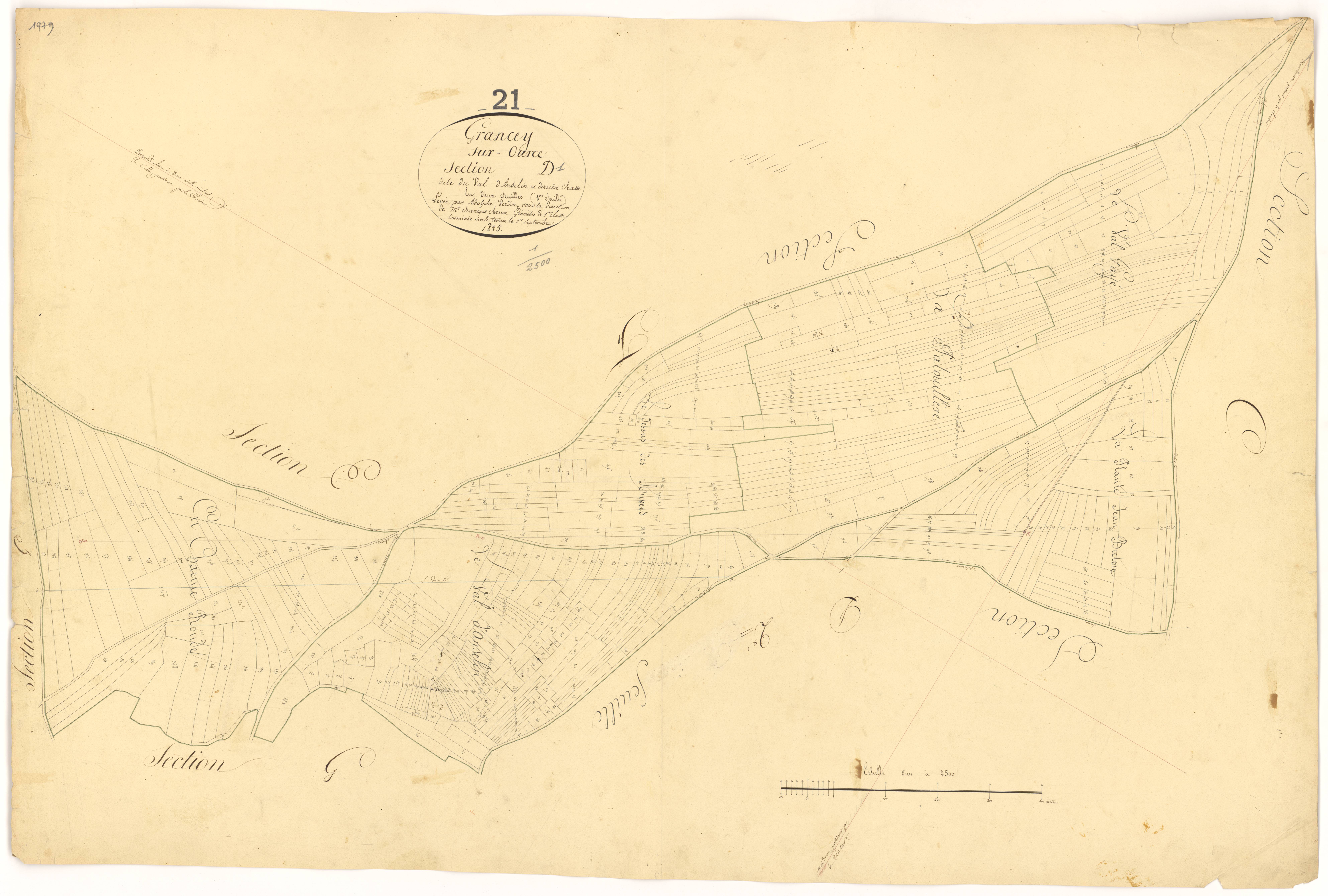 Grancey-sur-Ource - Section D1 - 3 P PLAN 313/5