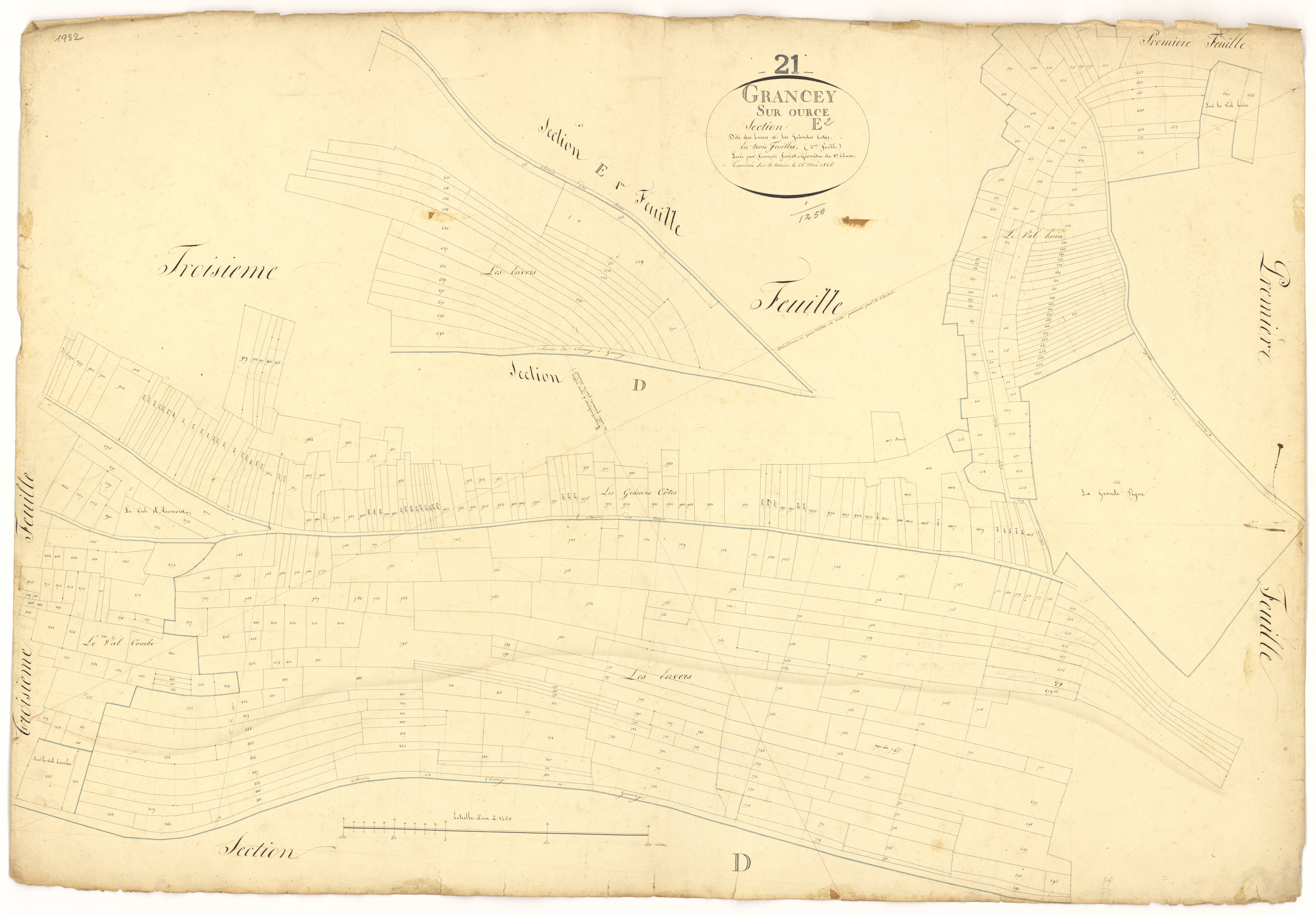 Grancey-sur-Ource - Section E2 - 3 P PLAN 313/8