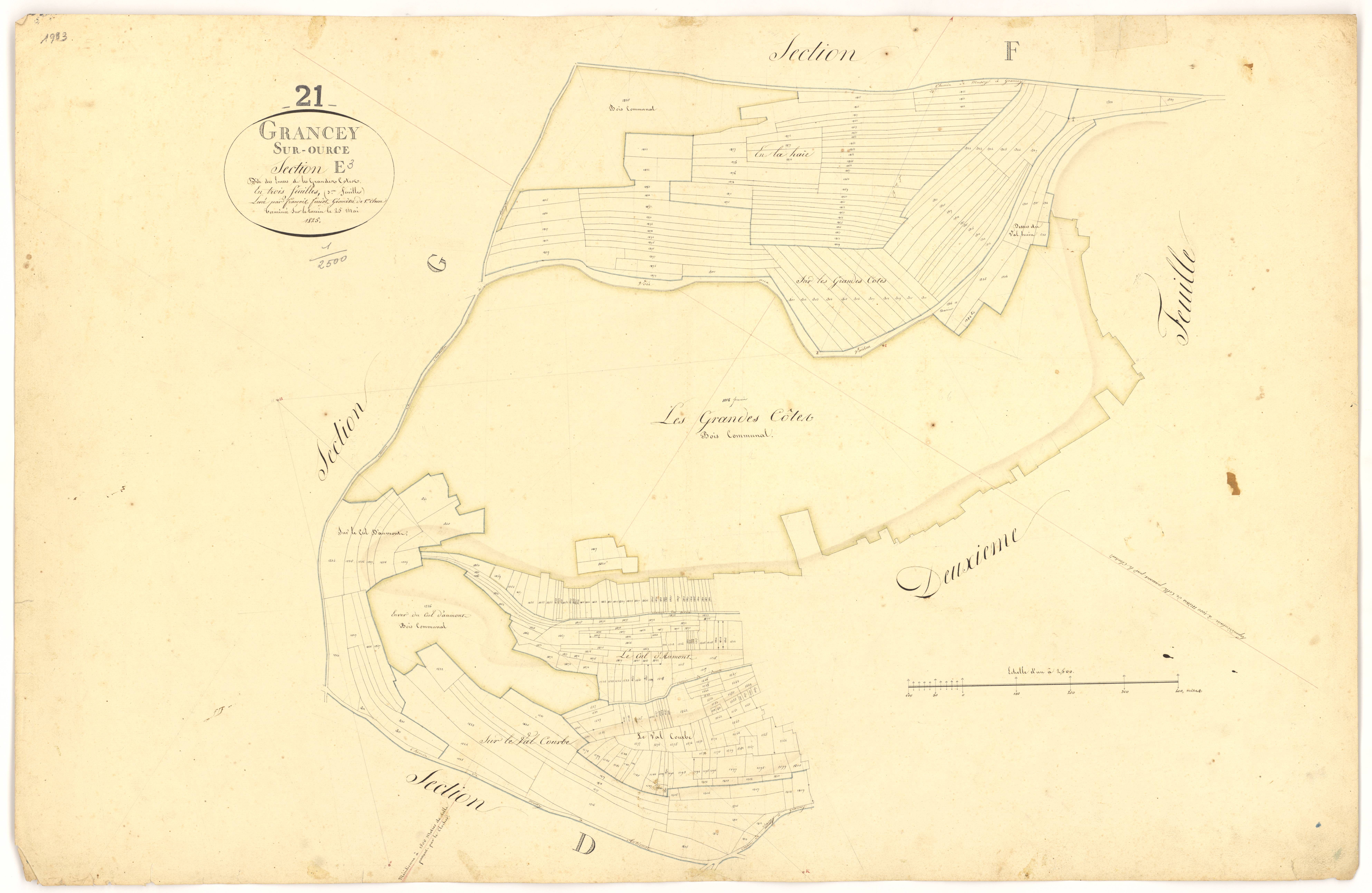 Grancey-sur-Ource - Section E3 - 3 P PLAN 313/9